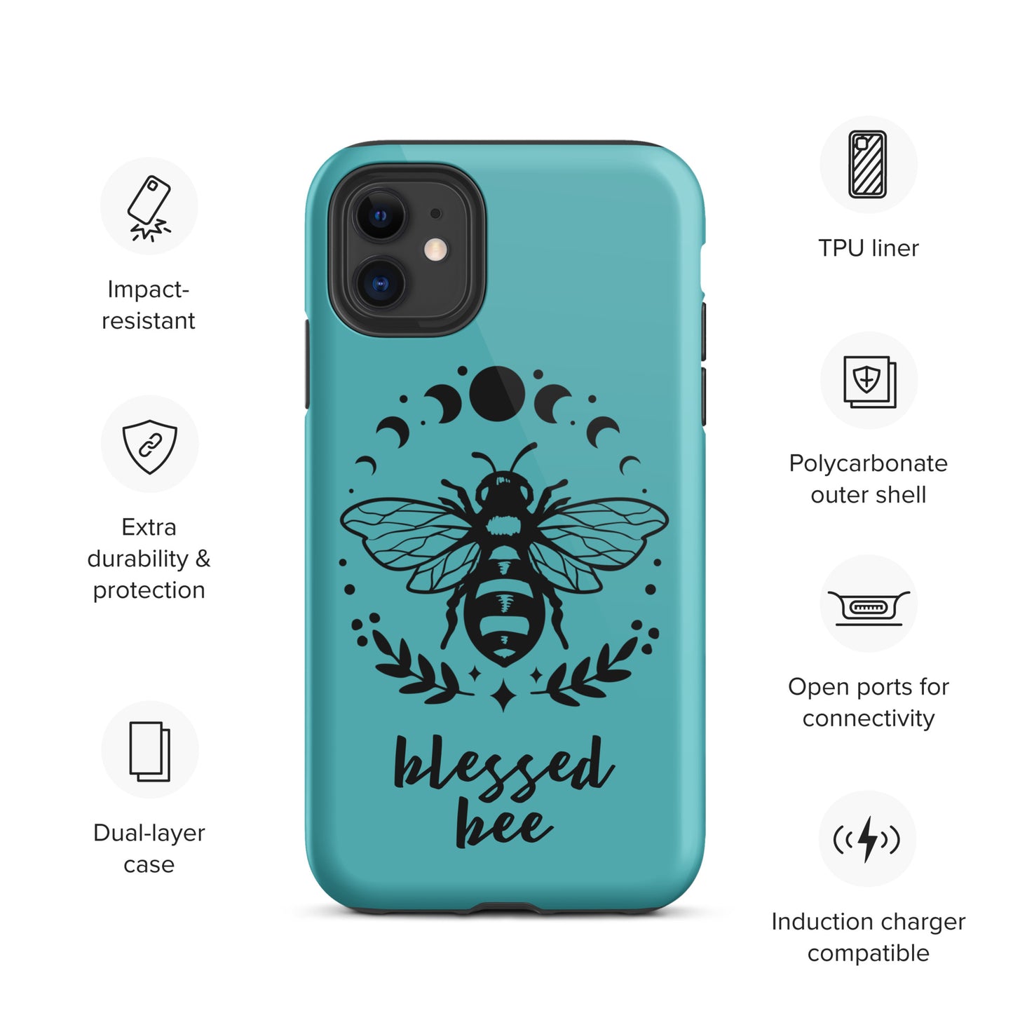 Tough iPhone Case Viking Blessed Bee