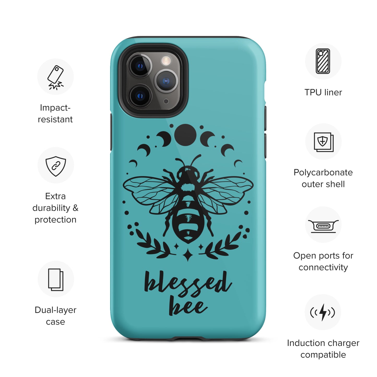 Tough iPhone Case Viking Blessed Bee