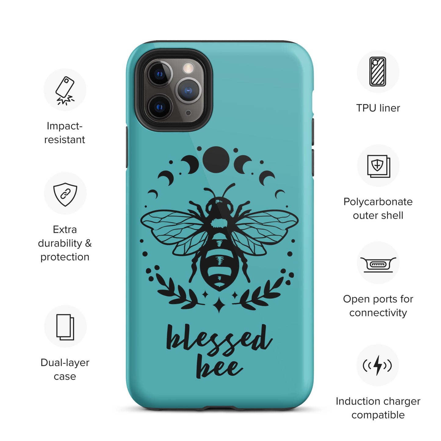 Tough iPhone Case Viking Blessed Bee