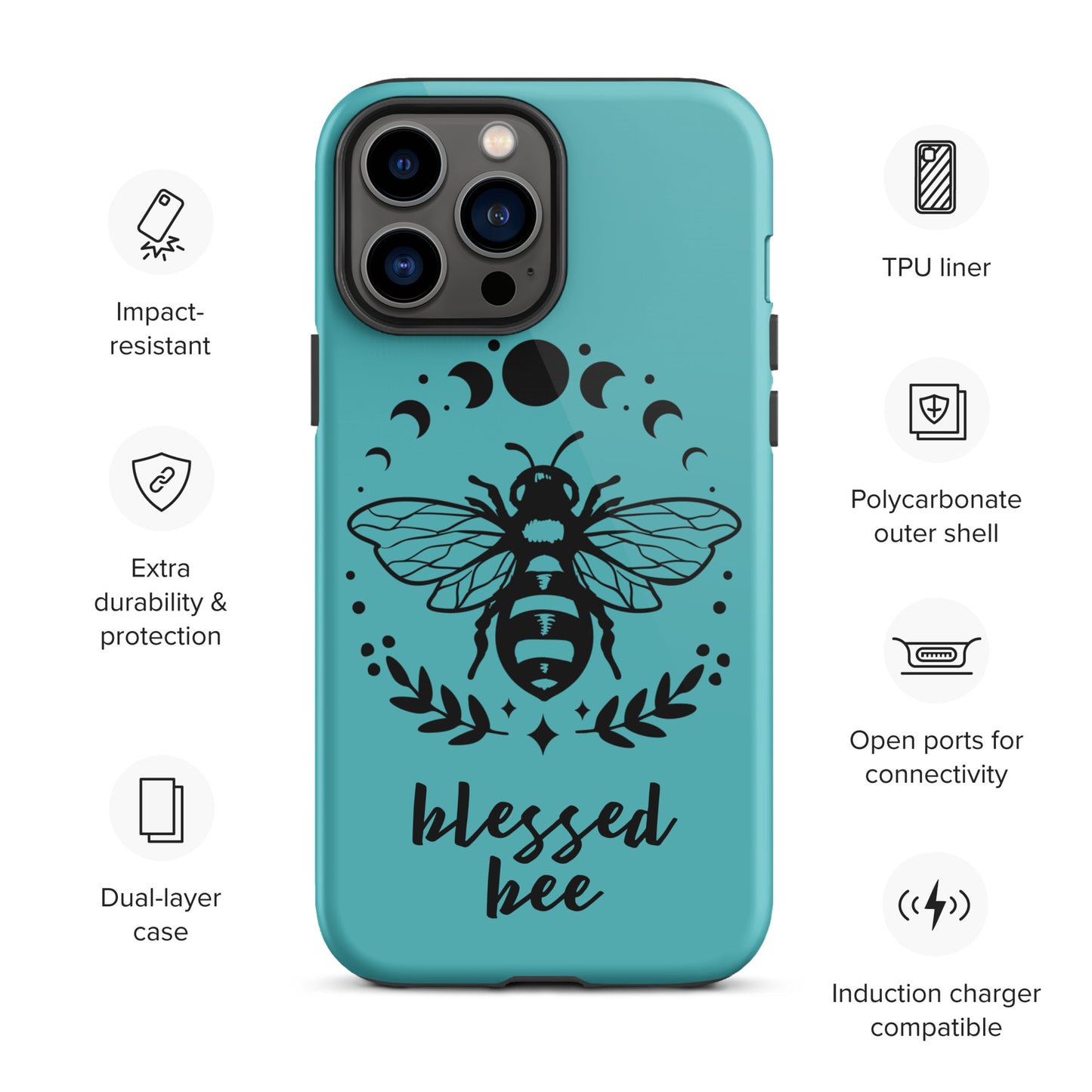 Tough iPhone Case Viking Blessed Bee