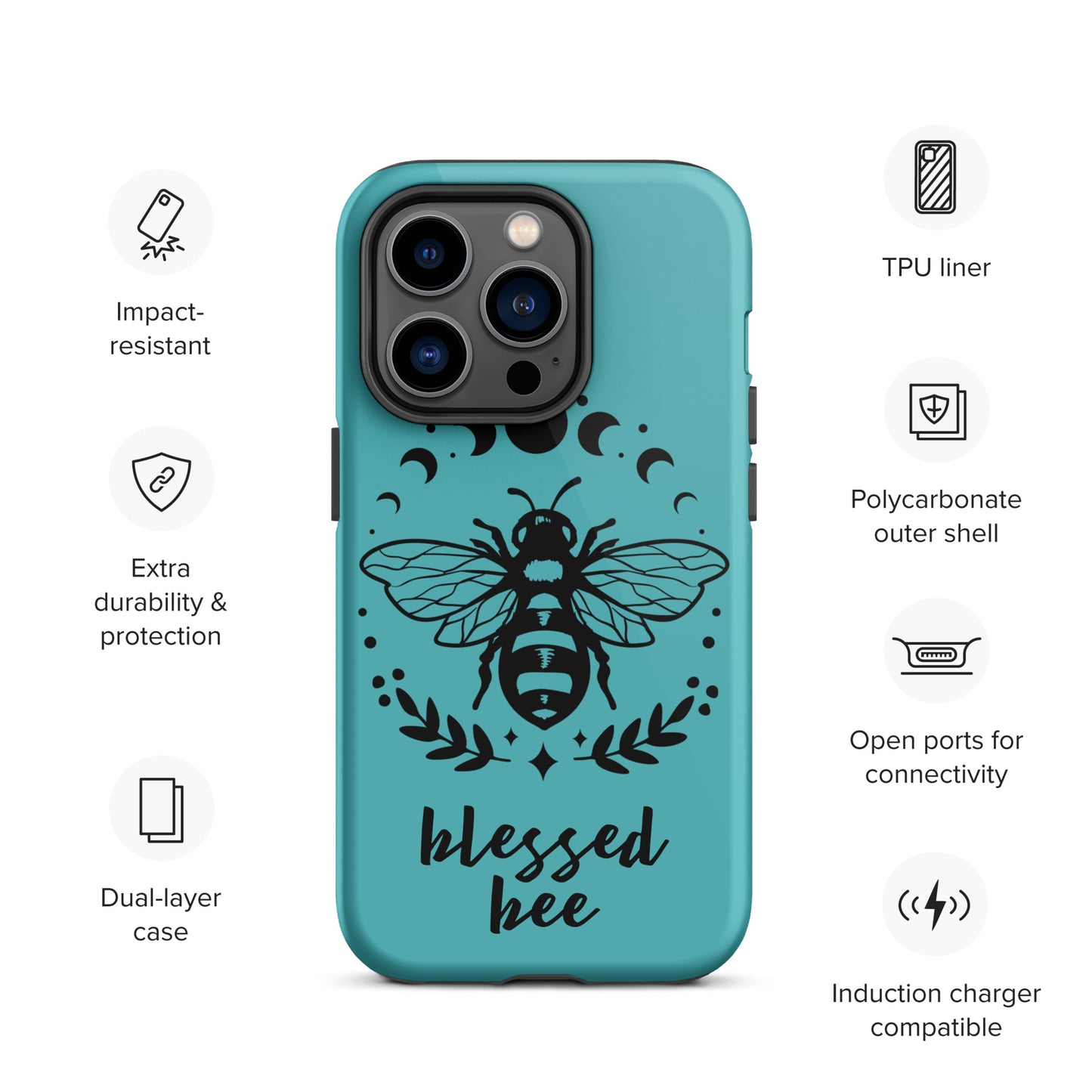 Tough iPhone Case Viking Blessed Bee