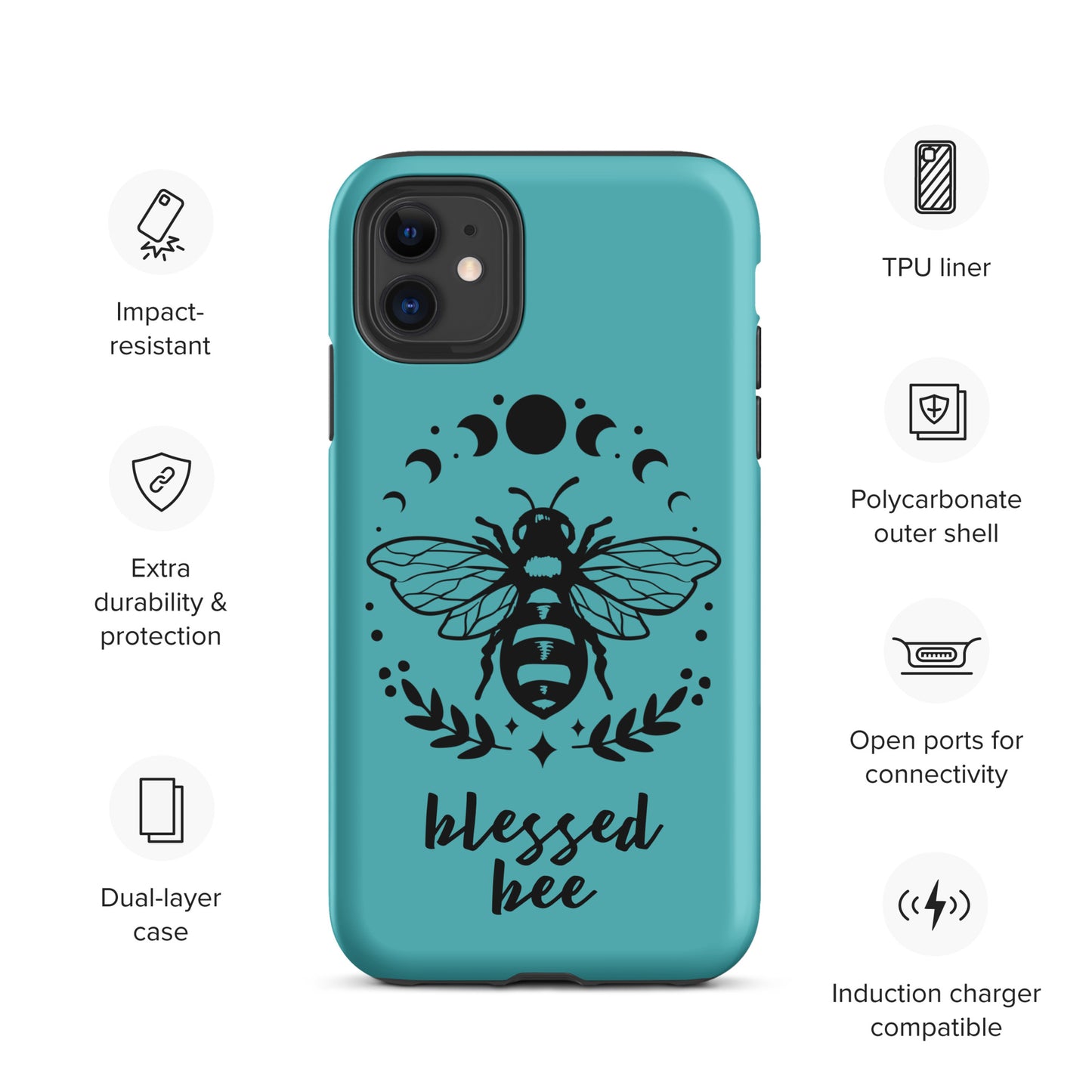 Tough iPhone Case Viking Blessed Bee