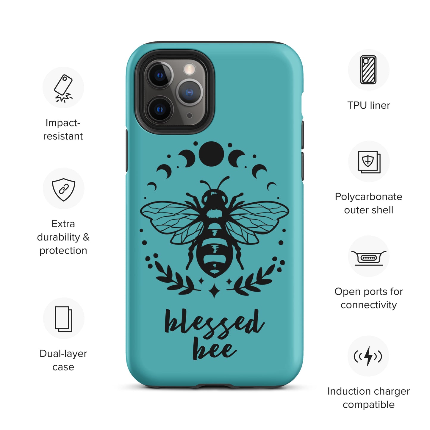 Tough iPhone Case Viking Blessed Bee