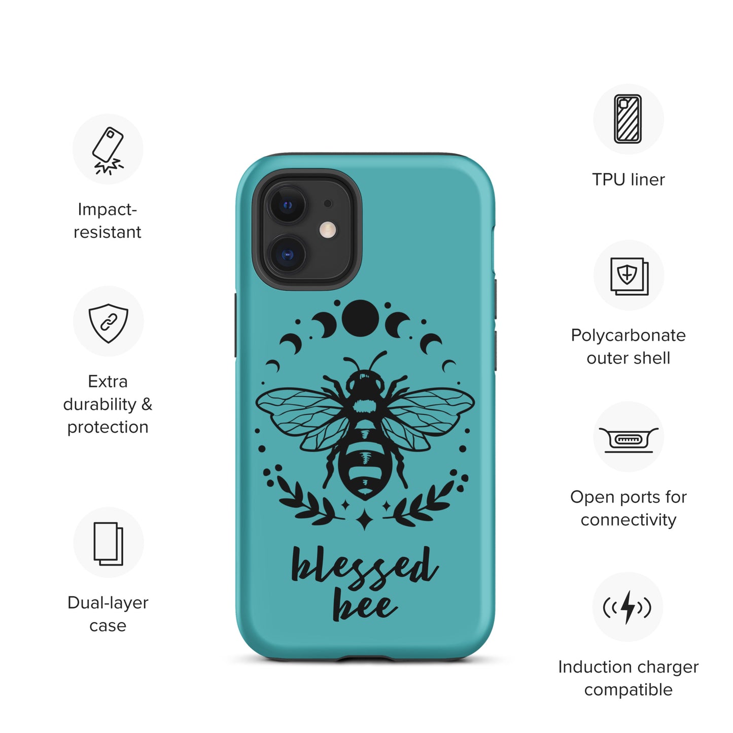 Tough iPhone Case Viking Blessed Bee