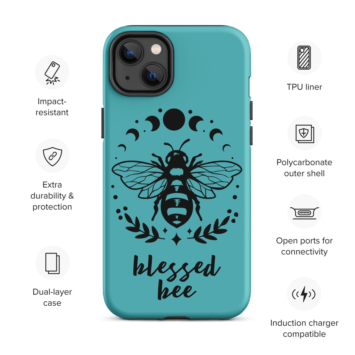 Tough iPhone Case Viking Blessed Bee