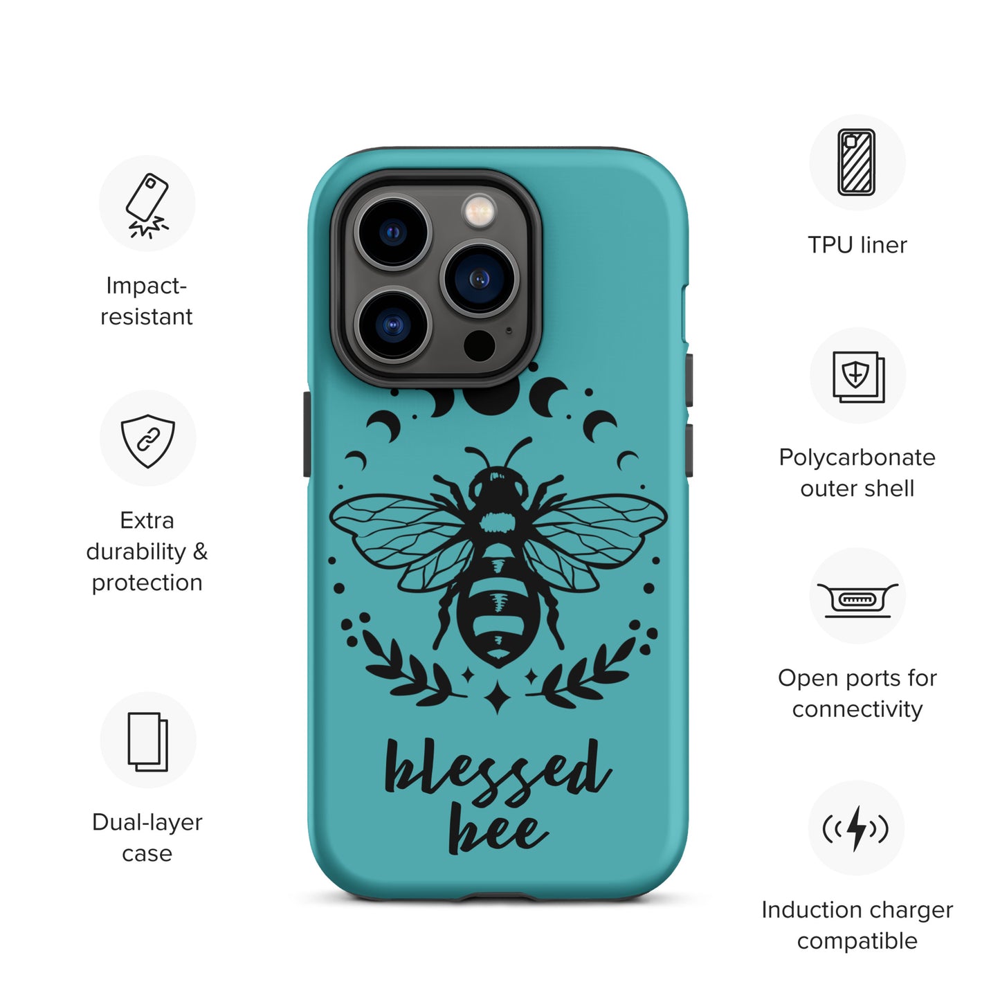 Tough iPhone Case Viking Blessed Bee