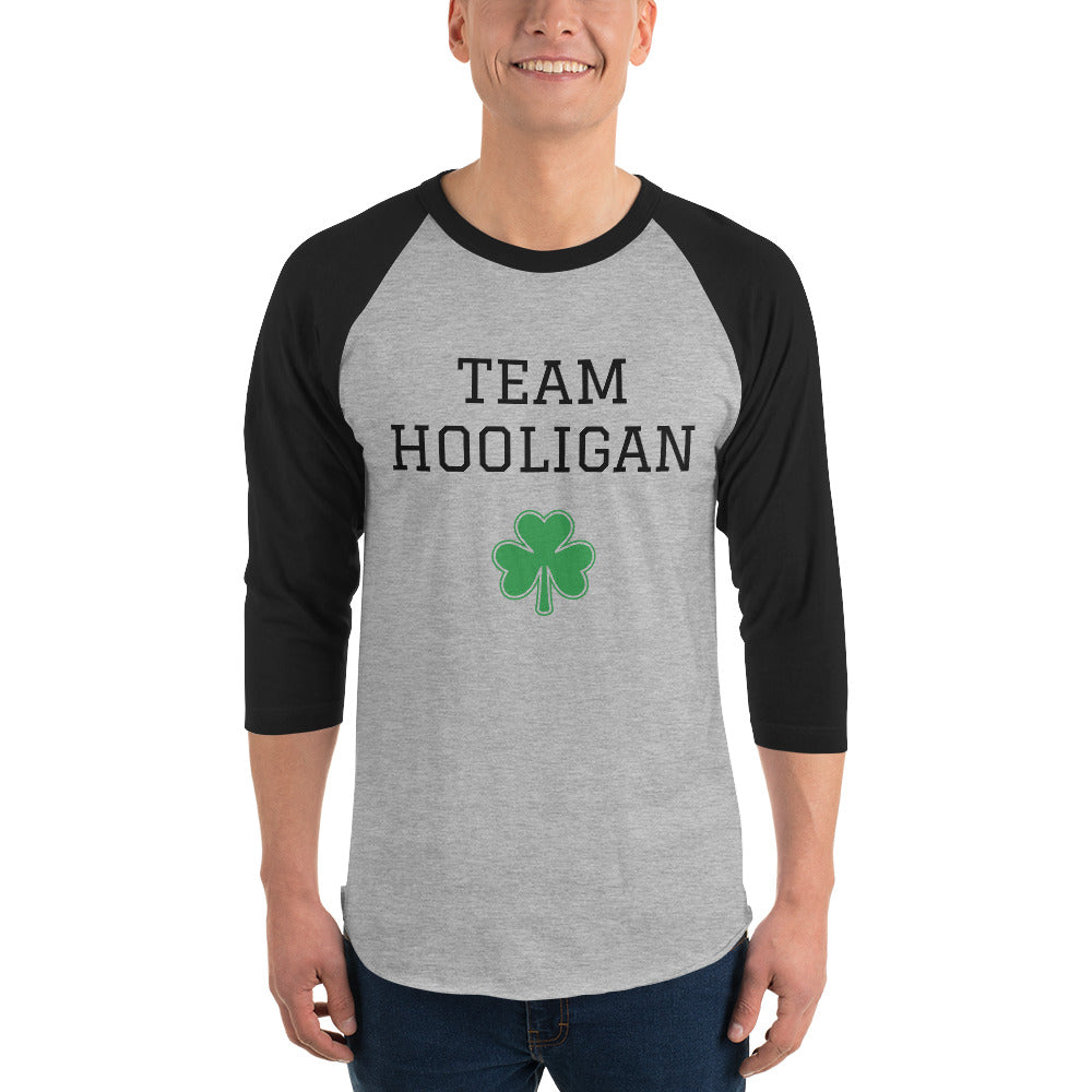 Unisex 3/4 sleeve Raglan Tee Team Hooligan