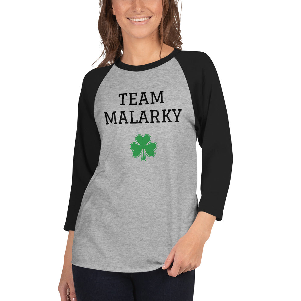 Unisex 3/4 Sleeve Raglan Tee Team Malarky