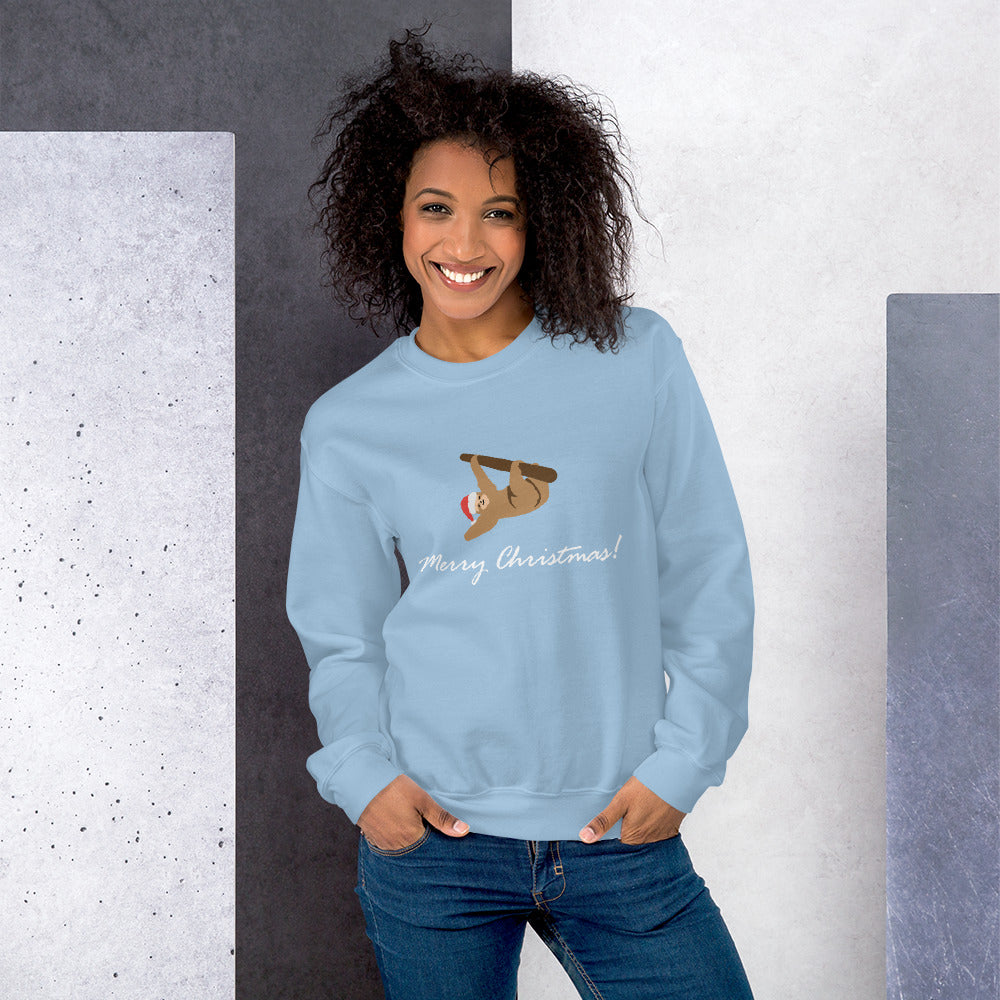 Unisex Sweatshirt Merry Christmas Sloth