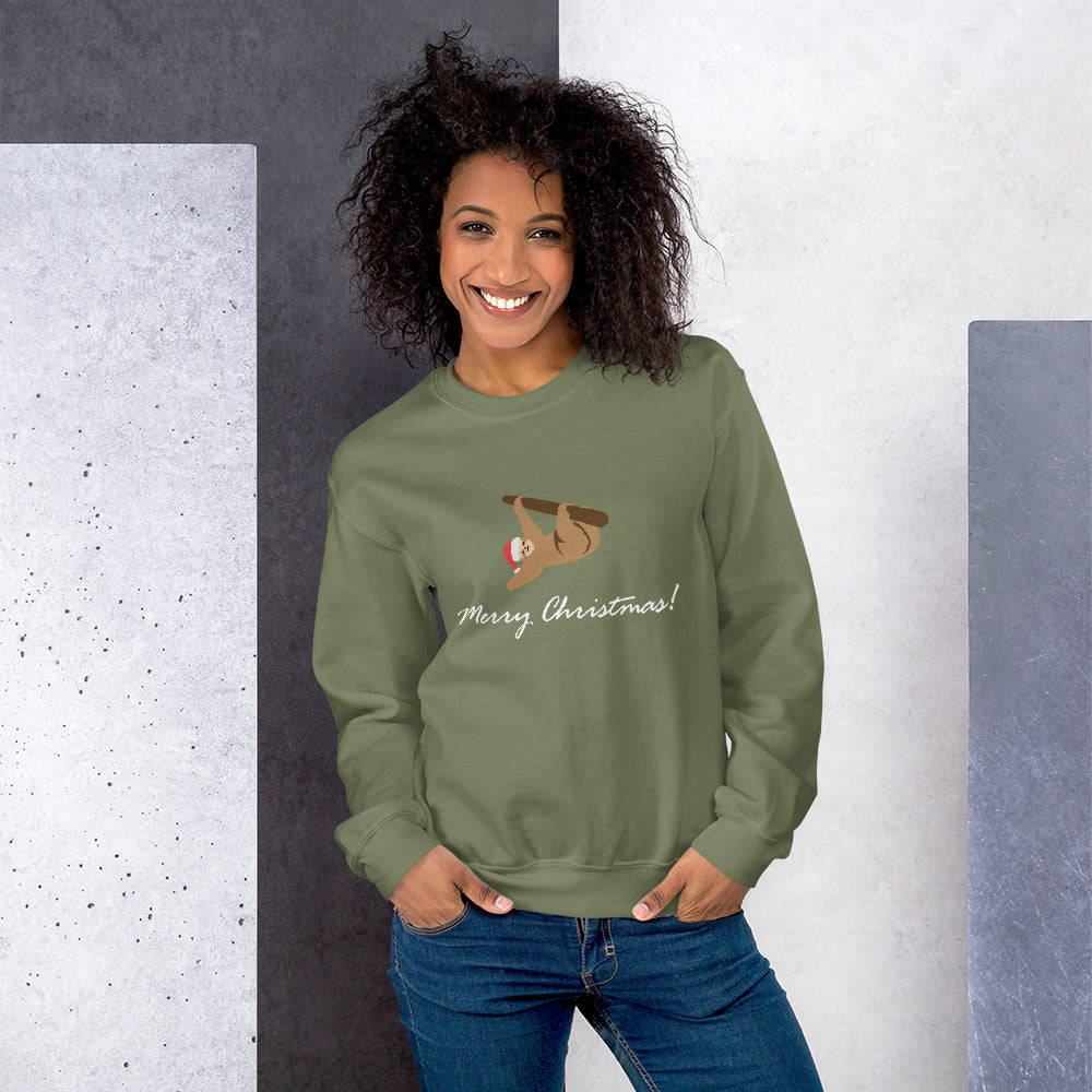 Unisex Sweatshirt Merry Christmas Sloth