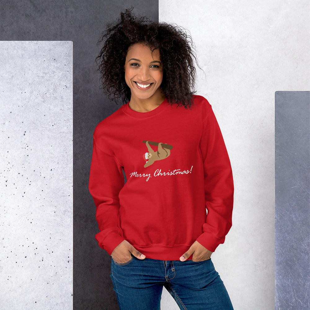 Unisex Sweatshirt Merry Christmas Sloth