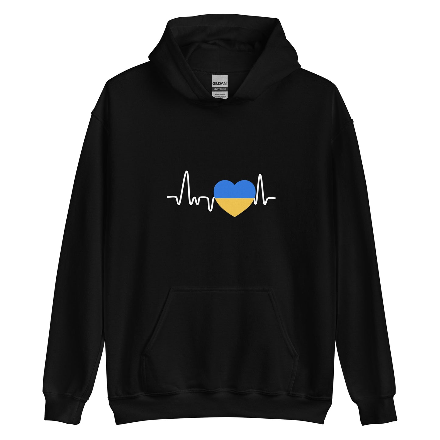 Unisex Heavy Blend Hoodie Ukraine Heartbeat