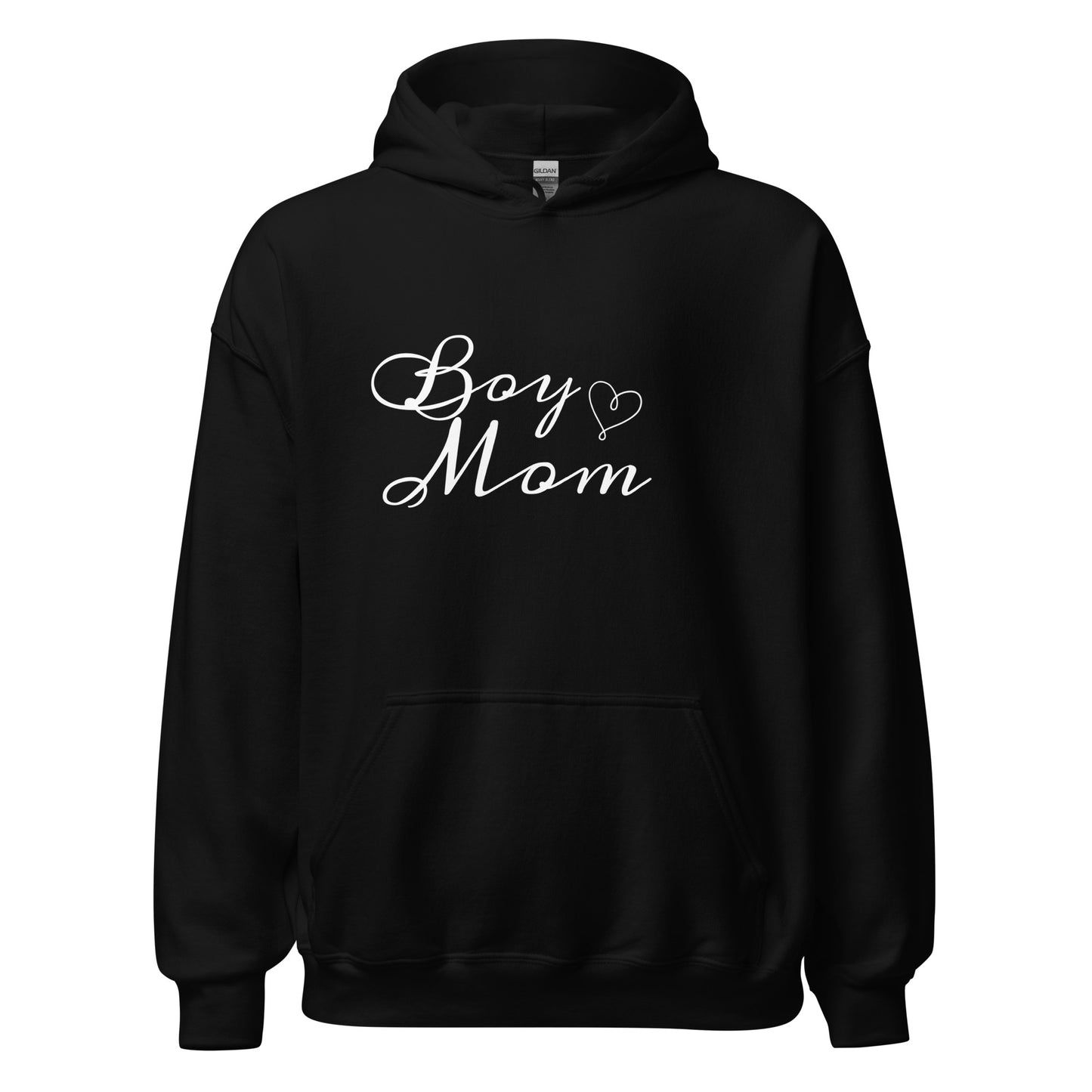 Unisex Heavy Blend Hoodie Boy Mom White ink