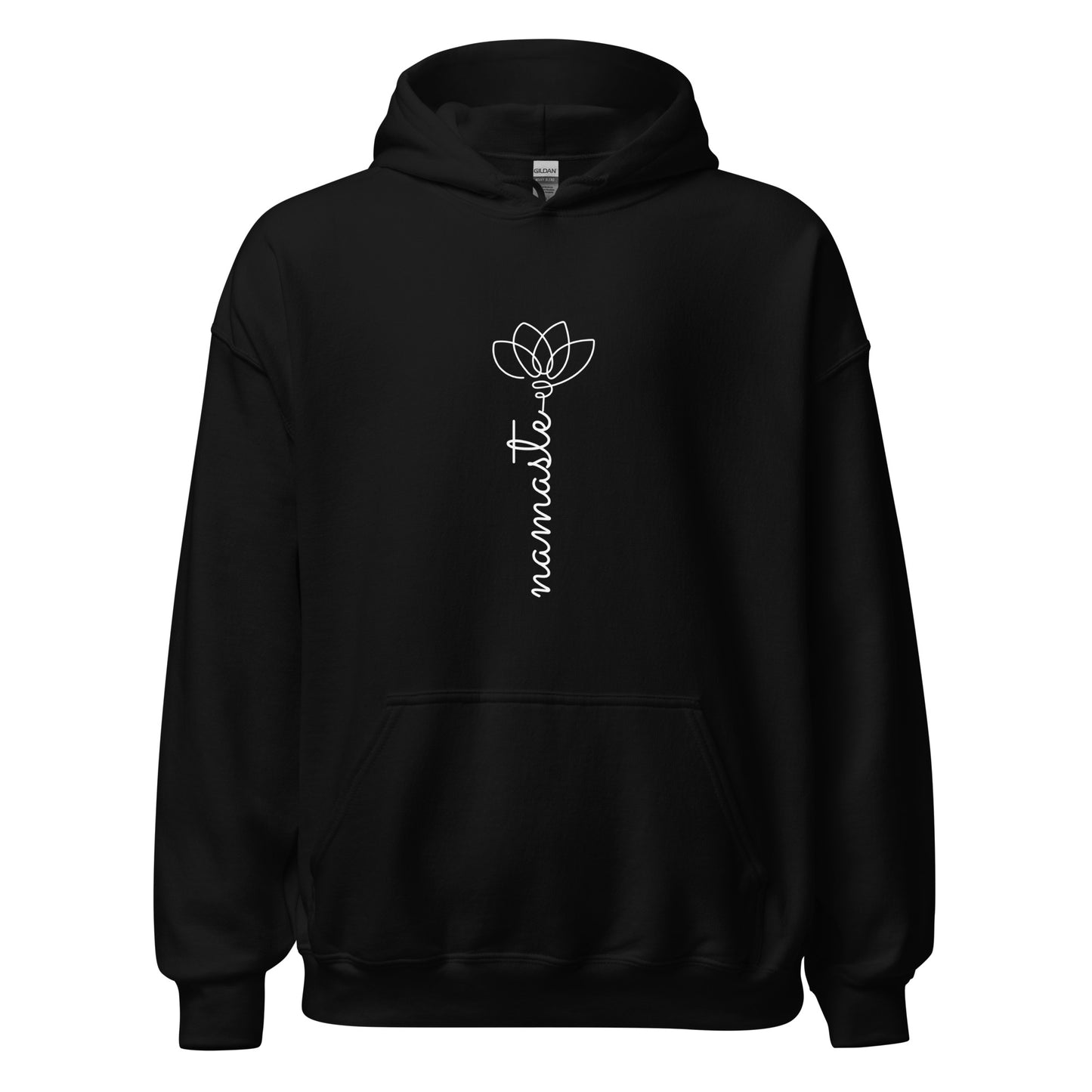 Unisex Heavy Blend Hoodie Namaste Lotus Line