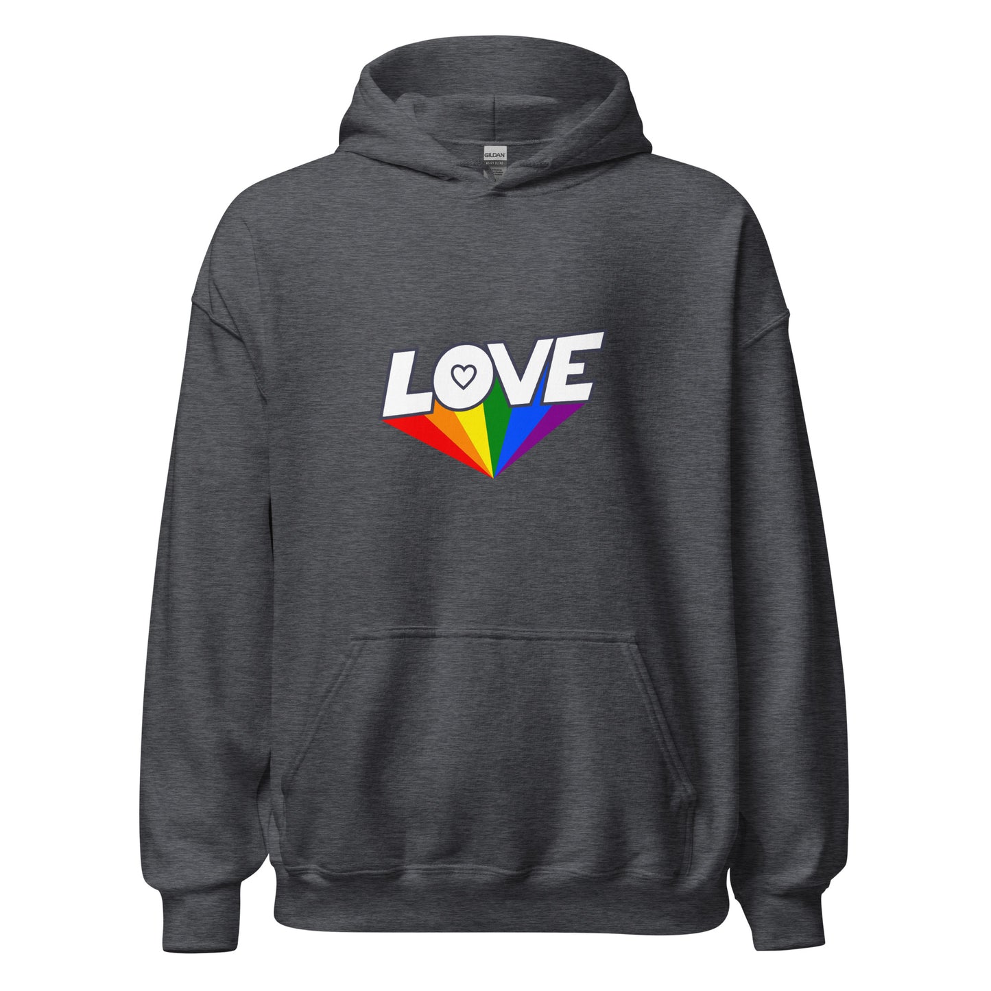 Unisex Heavy Blend Hoodie Love Rainbow Ray