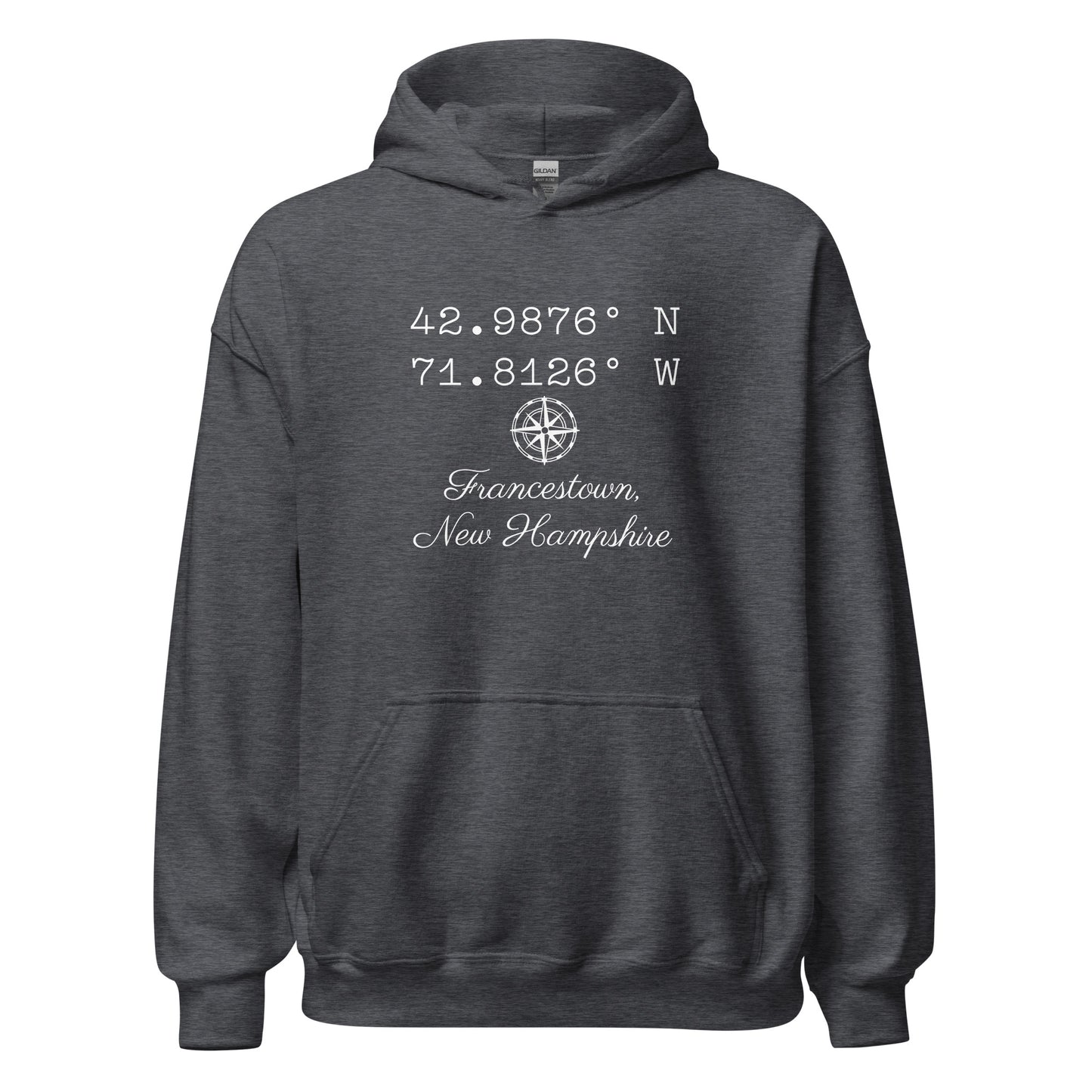 Unisex Heavy Blend Hoodie Coordinates Francestown