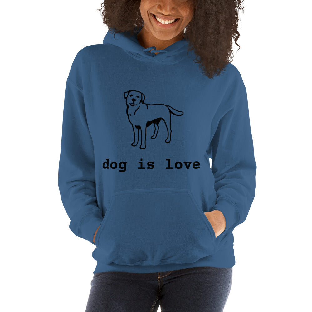 Unisex Hoodie Dog is Love