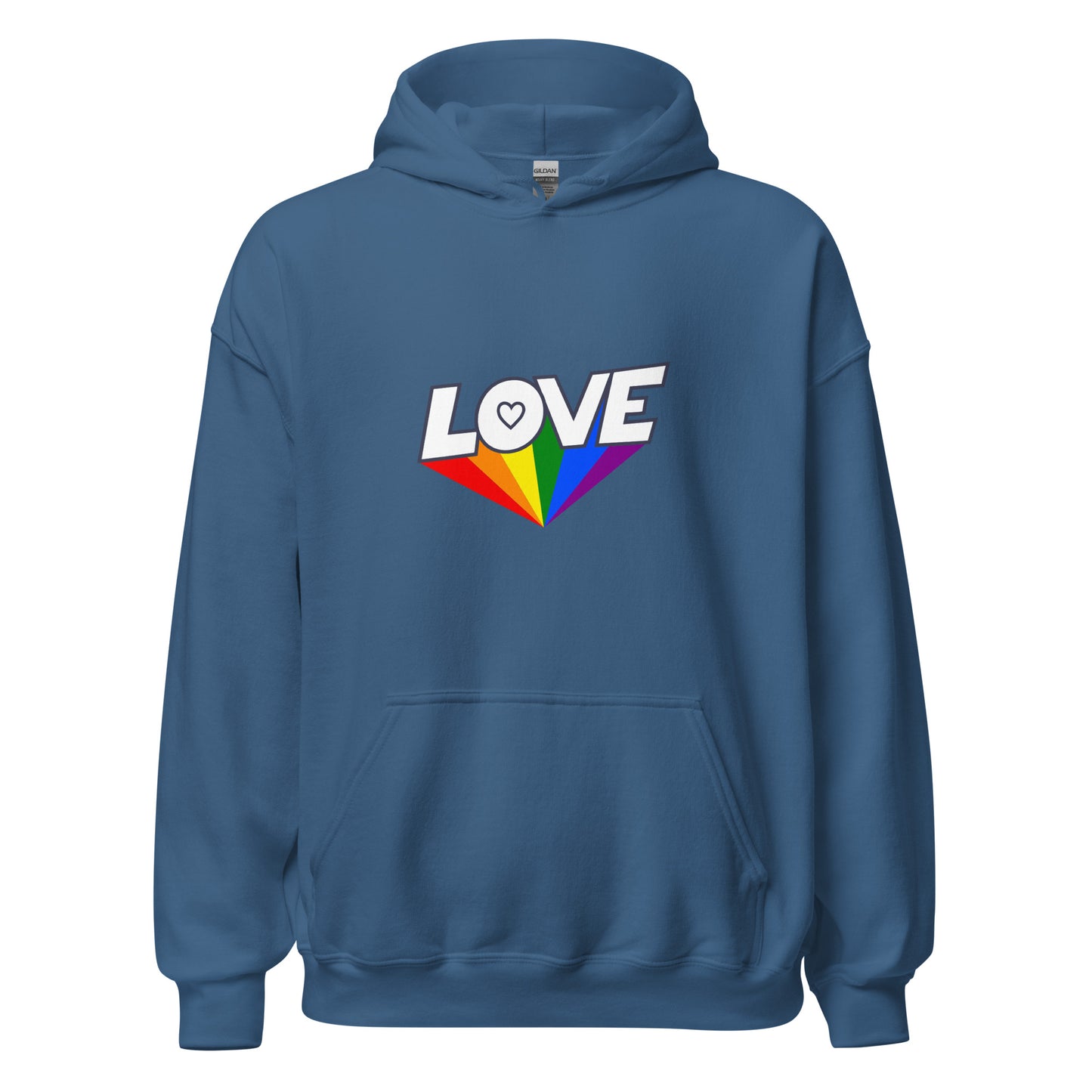 Unisex Heavy Blend Hoodie Love Rainbow Ray