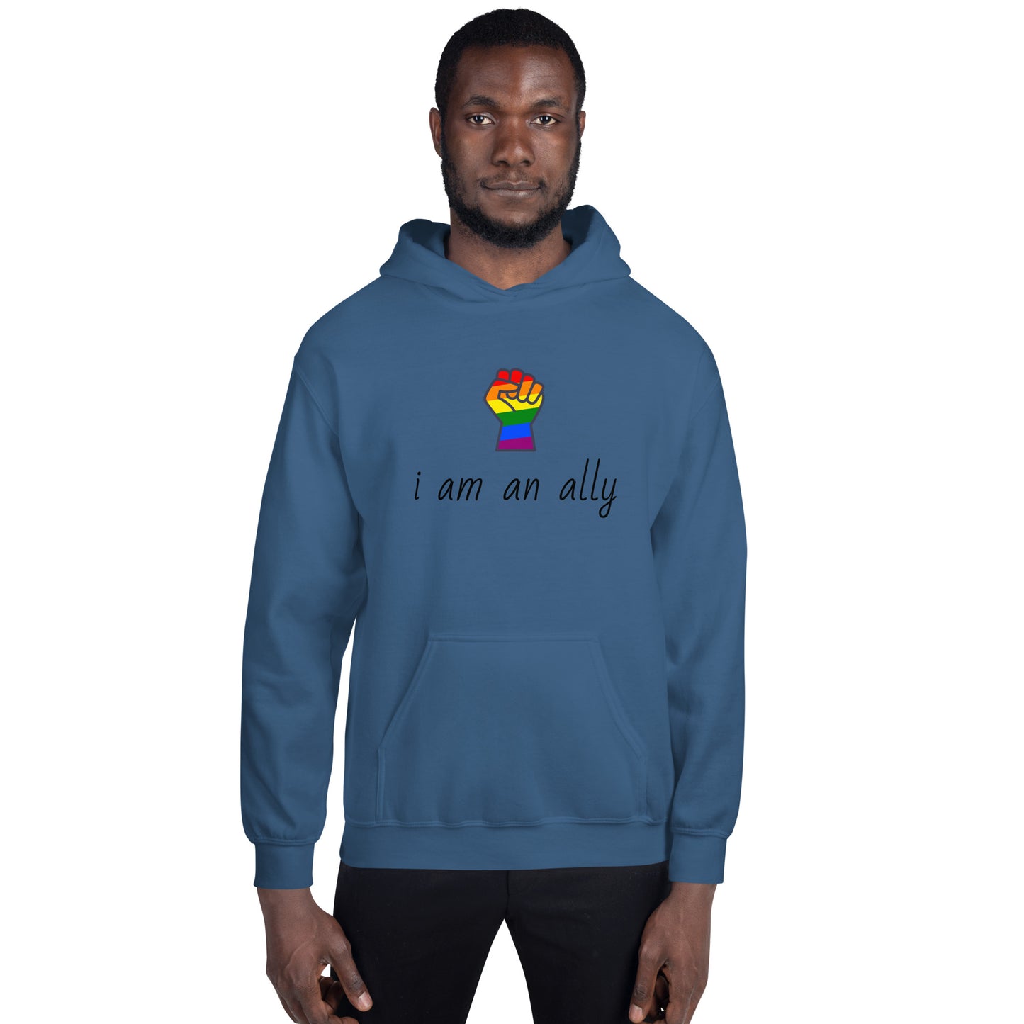 Unisex Heavy Blend Hoodie I am an Ally