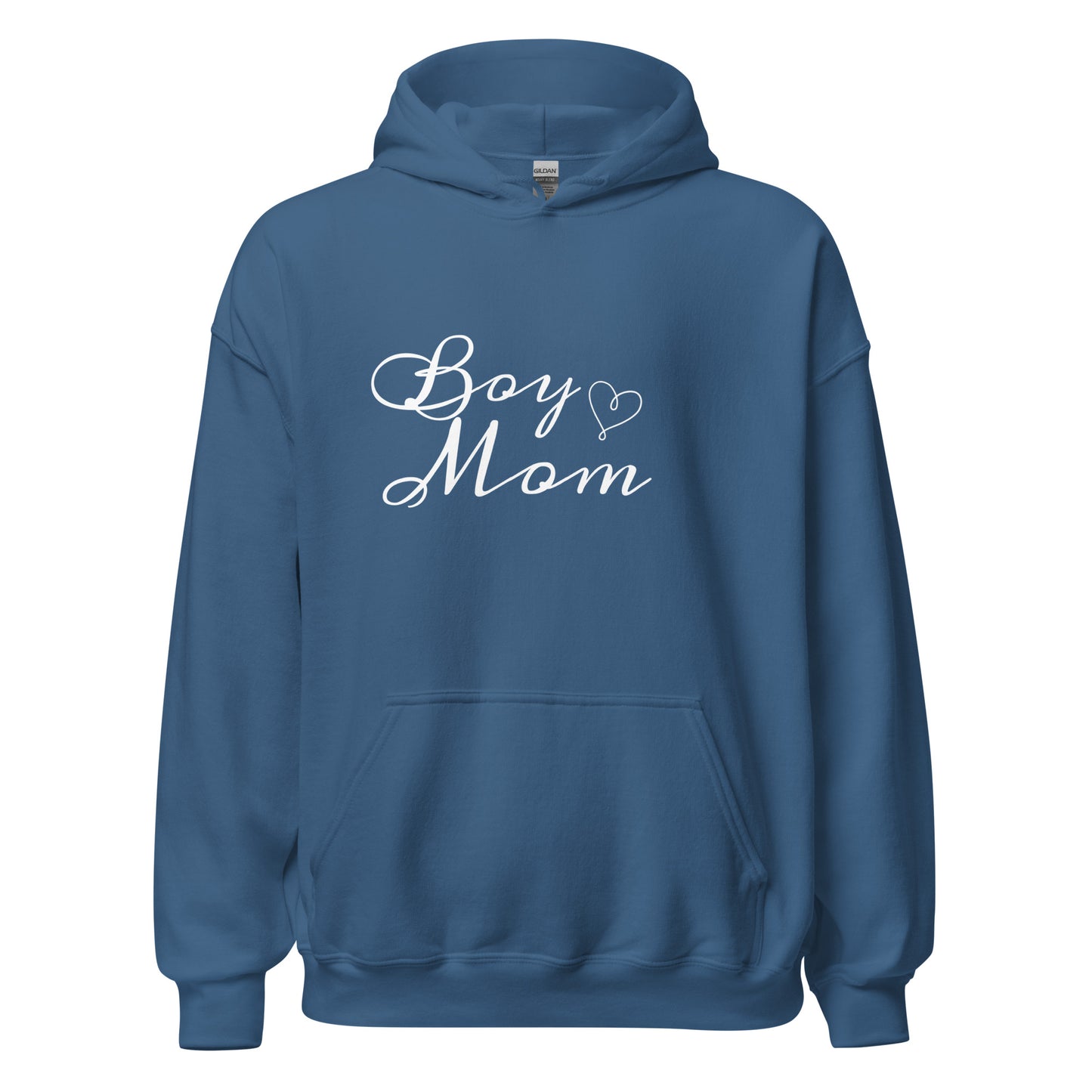 Unisex Heavy Blend Hoodie Boy Mom White ink