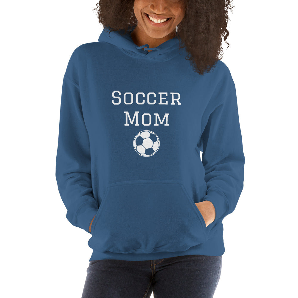 Unisex Heavy Blend  Hoodie Soccer Mom White Ink