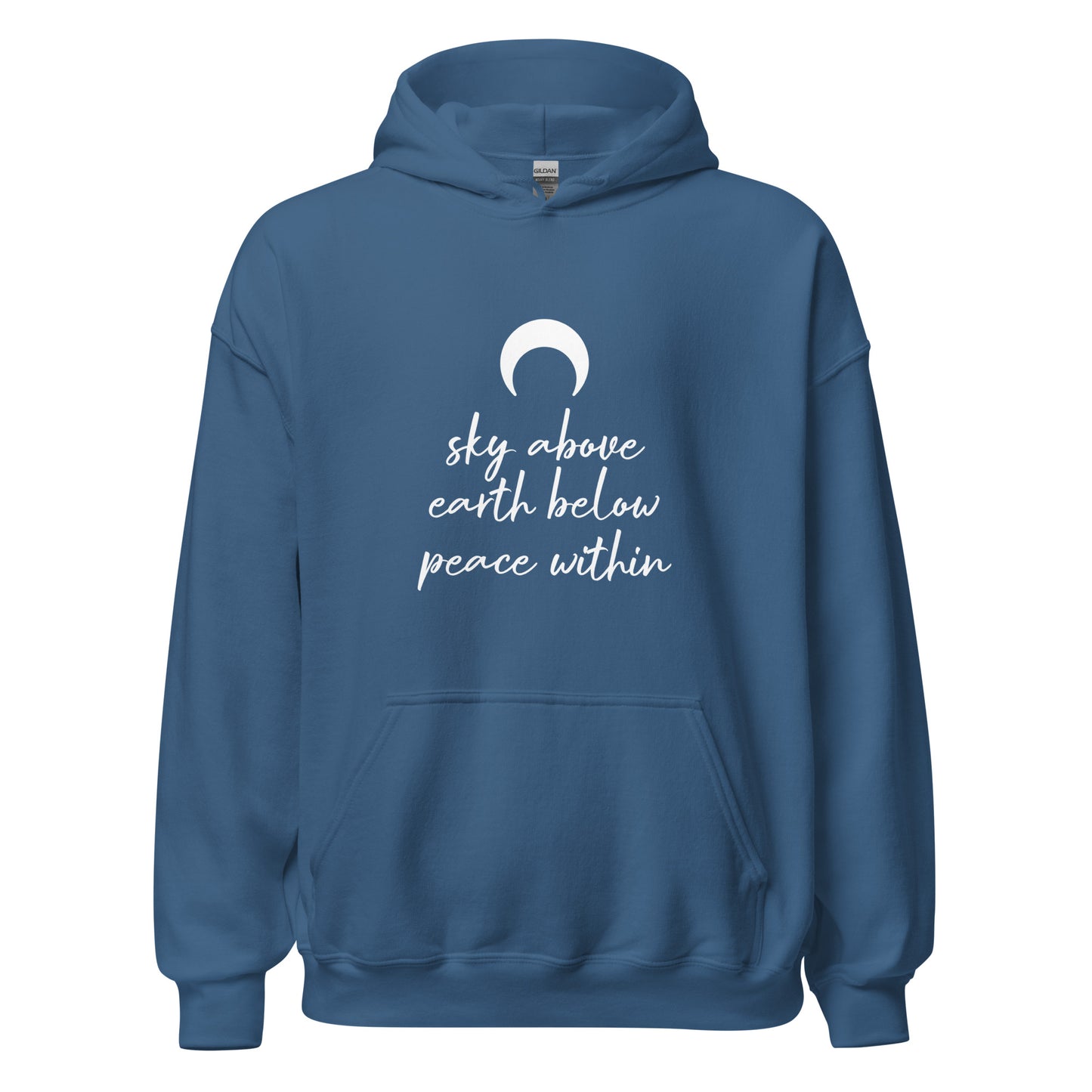 Unisex Heavy Blend Hoodie Crescent Moon Sky Above