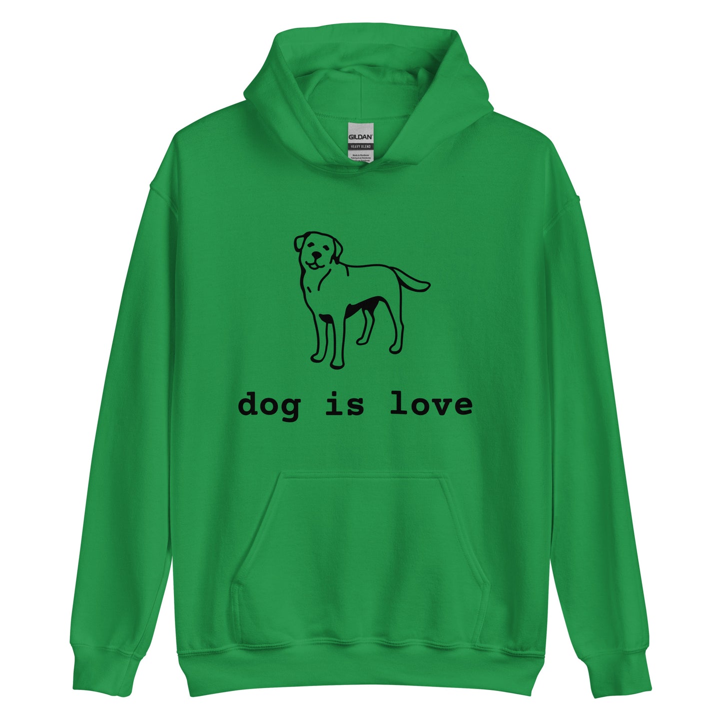 Unisex Hoodie Dog is Love