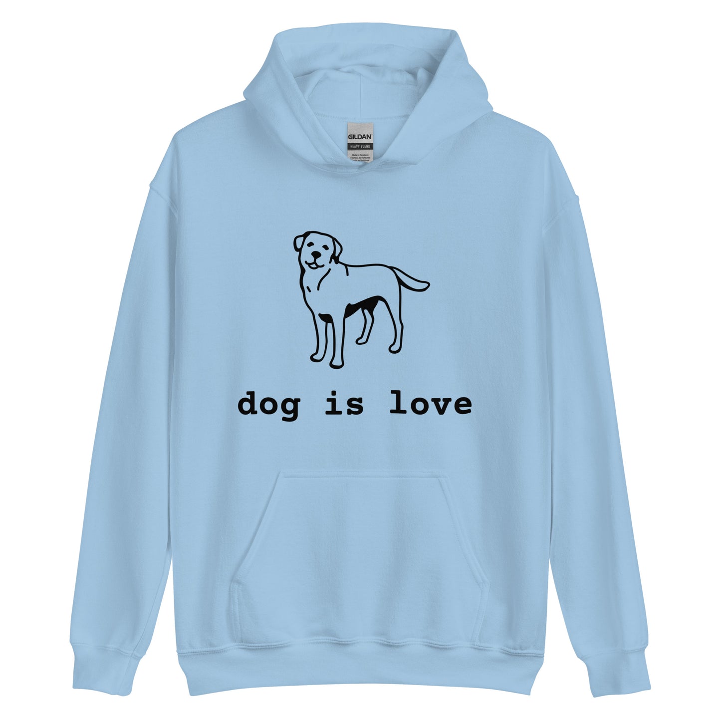 Unisex Hoodie Dog is Love