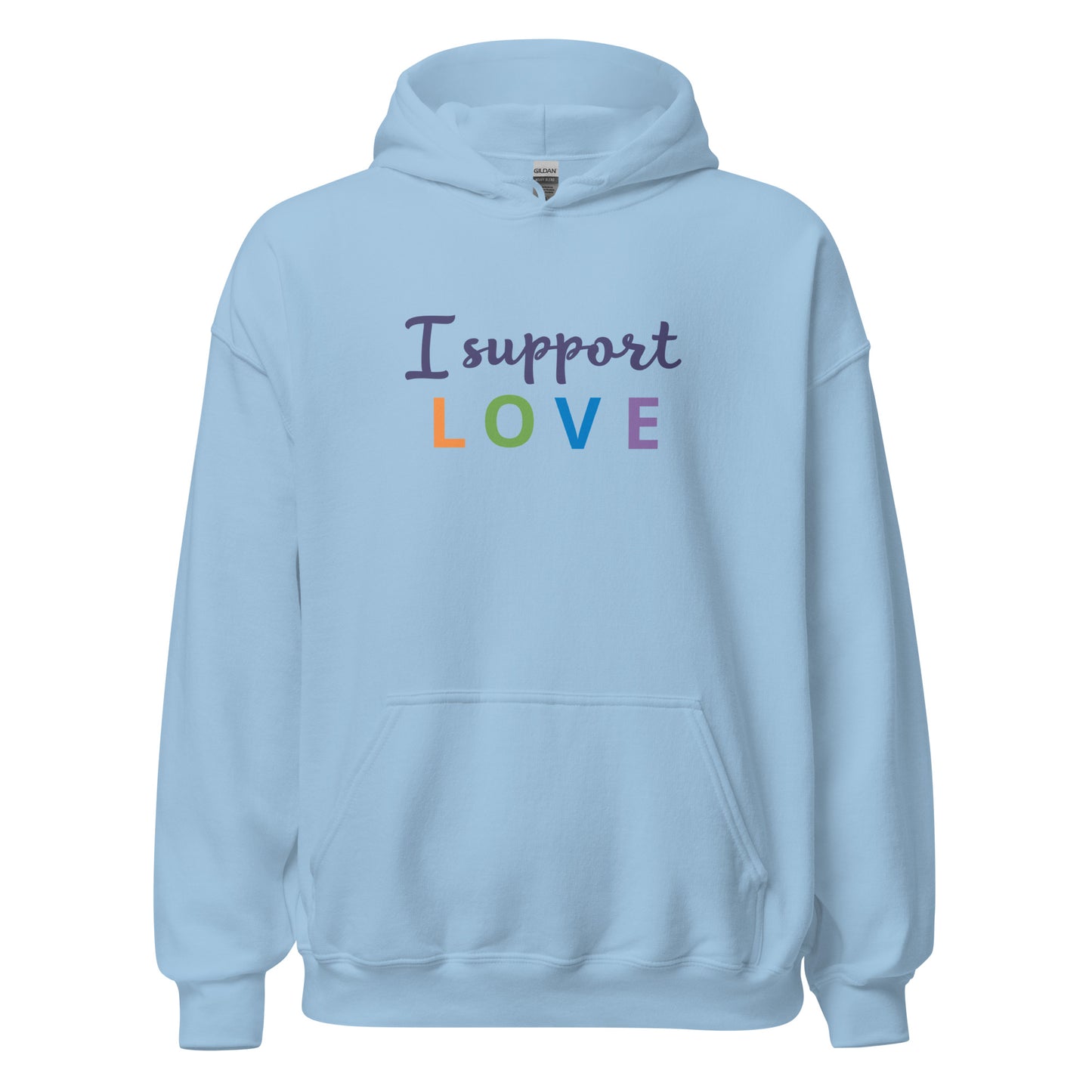 Unisex Heavy Blend Hoodie I Support Love