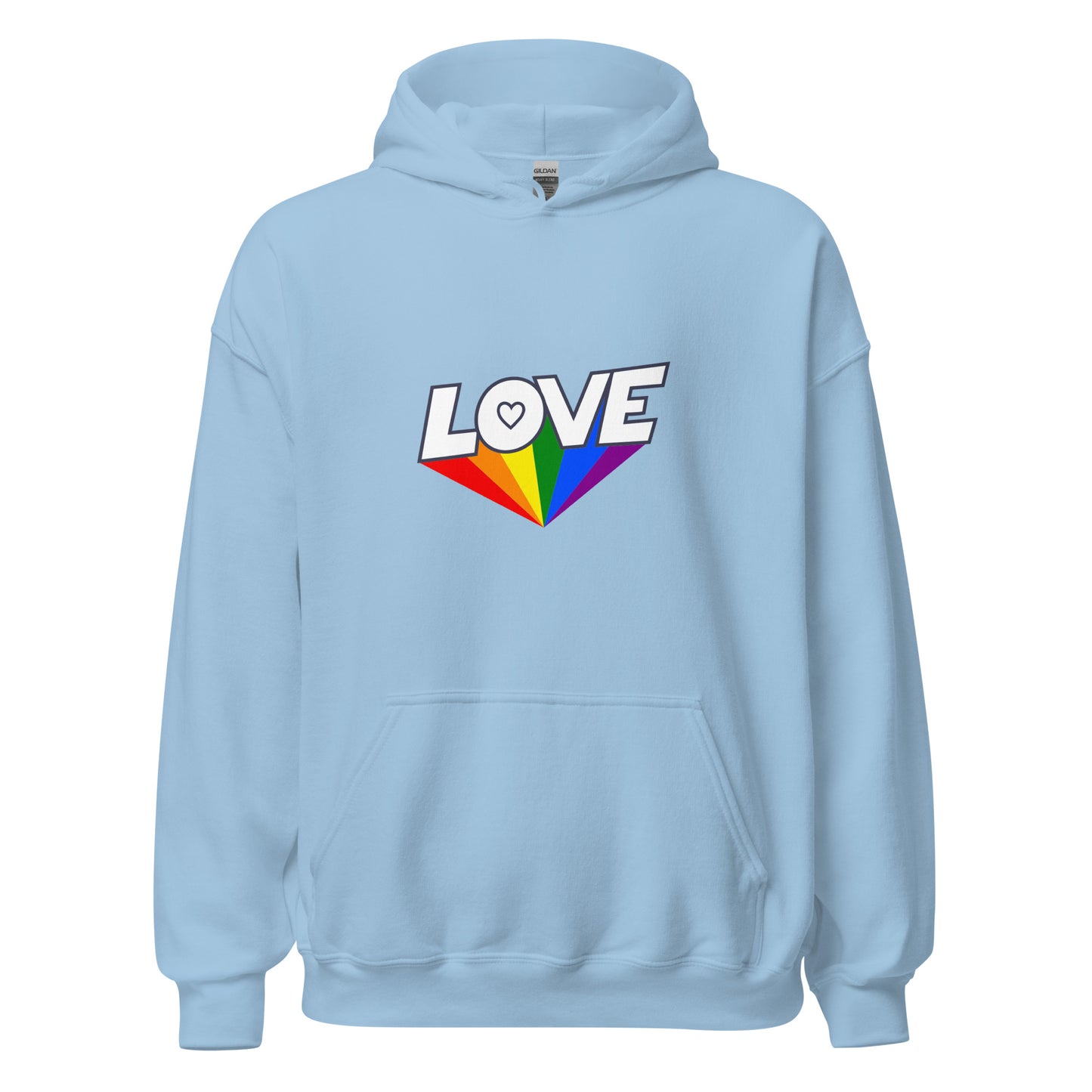 Unisex Heavy Blend Hoodie Love Rainbow Ray