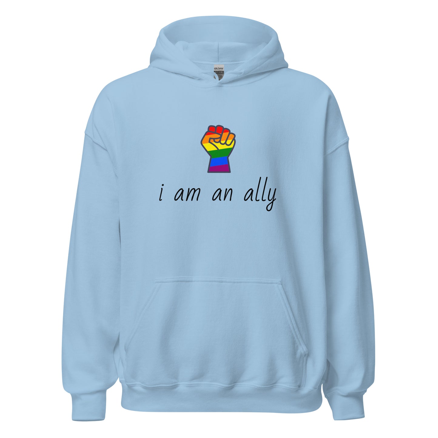 Unisex Heavy Blend Hoodie I am an Ally