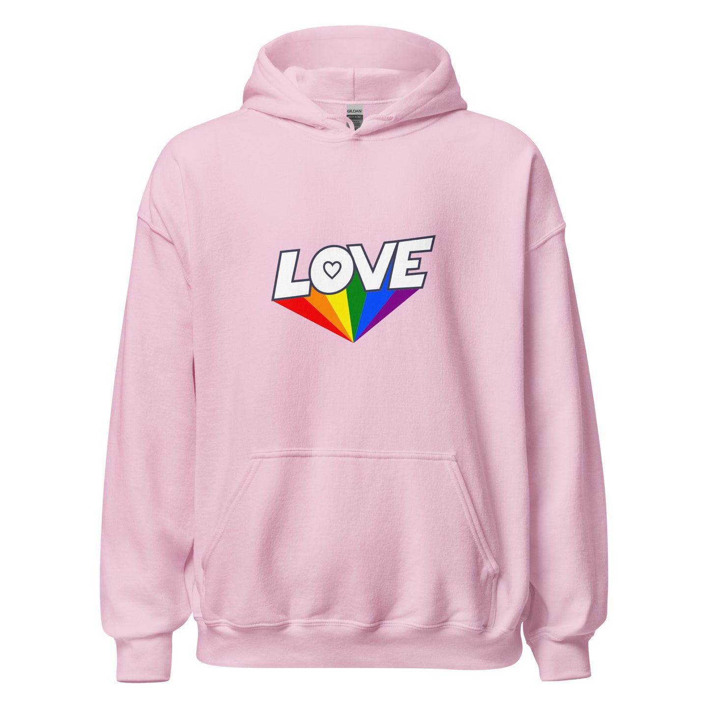 Unisex Heavy Blend Hoodie Love Rainbow Ray