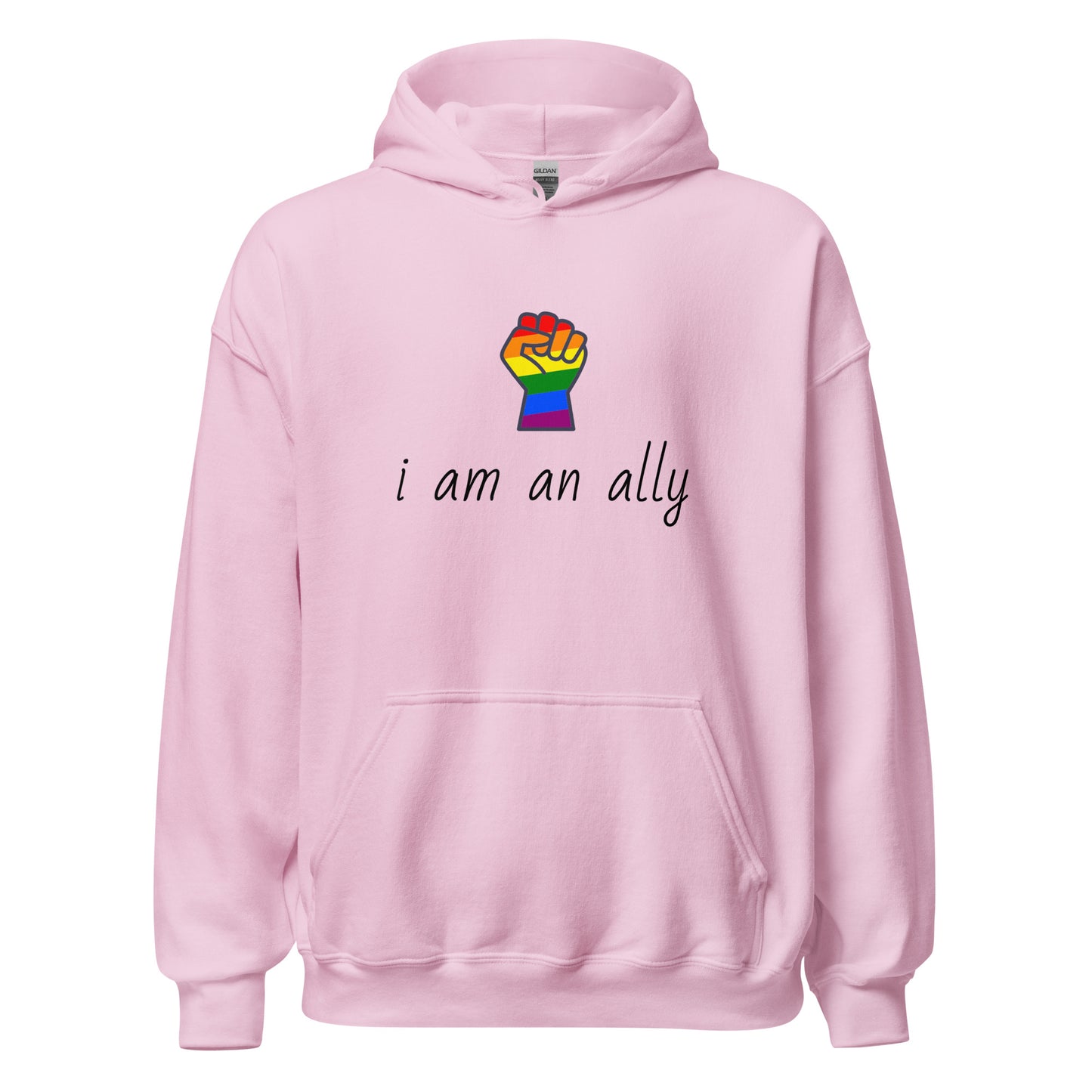 Unisex Heavy Blend Hoodie I am an Ally