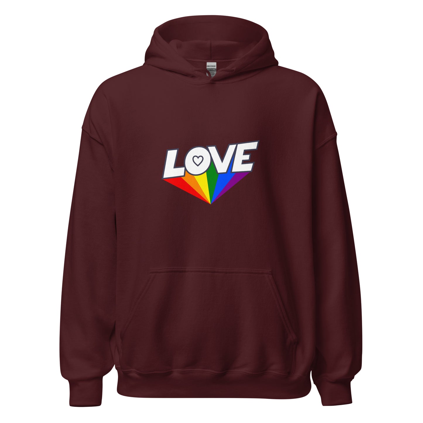 Unisex Heavy Blend Hoodie Love Rainbow Ray