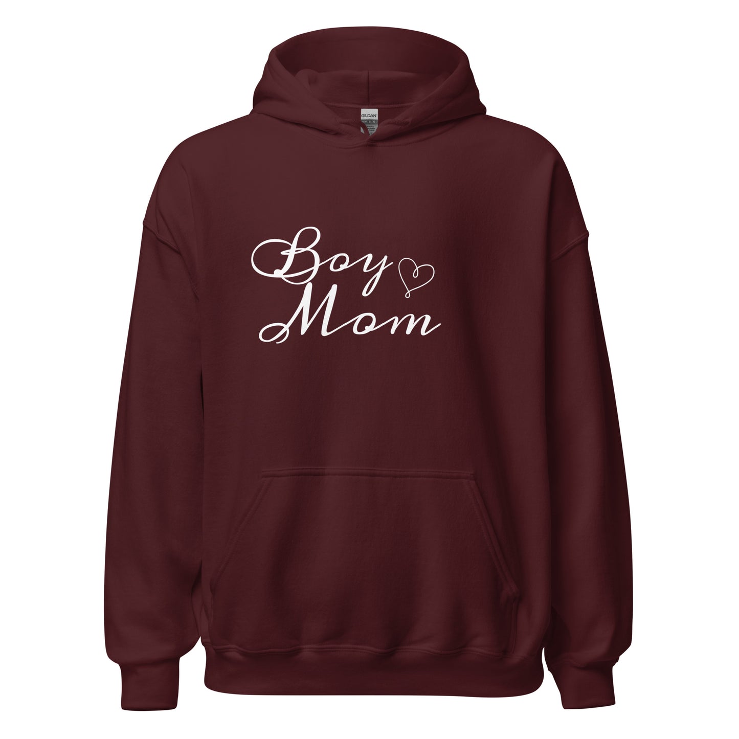 Unisex Heavy Blend Hoodie Boy Mom White ink