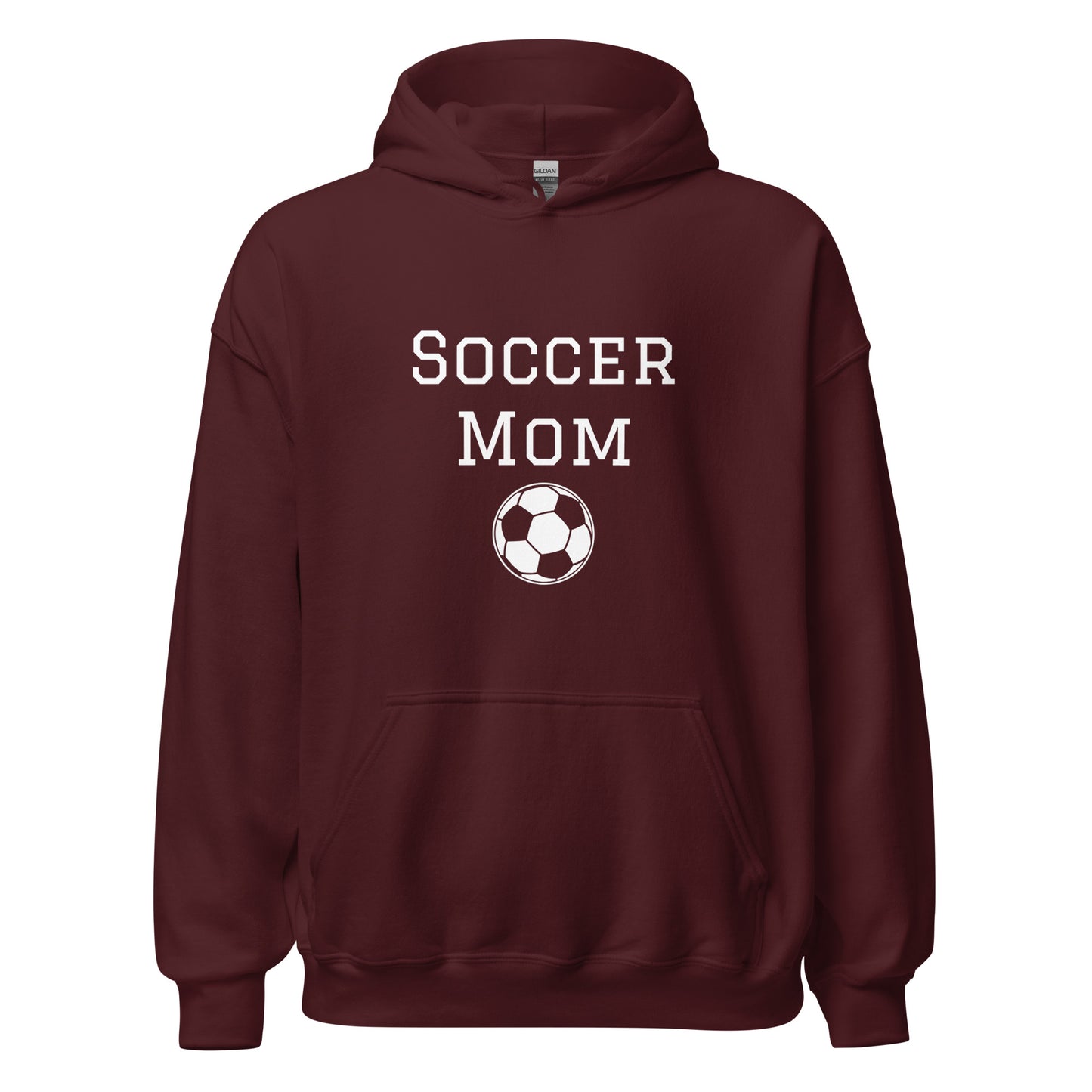 Unisex Heavy Blend  Hoodie Soccer Mom White Ink