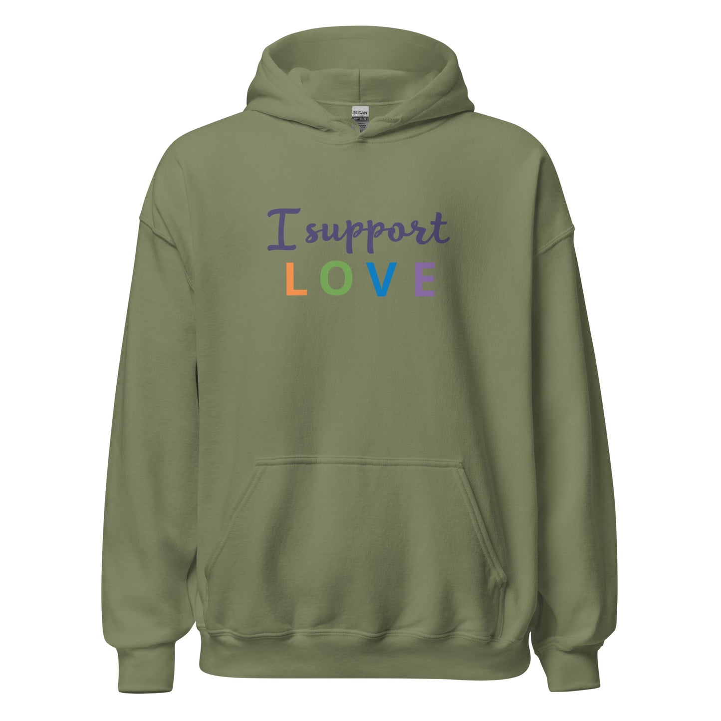 Unisex Heavy Blend Hoodie I Support Love