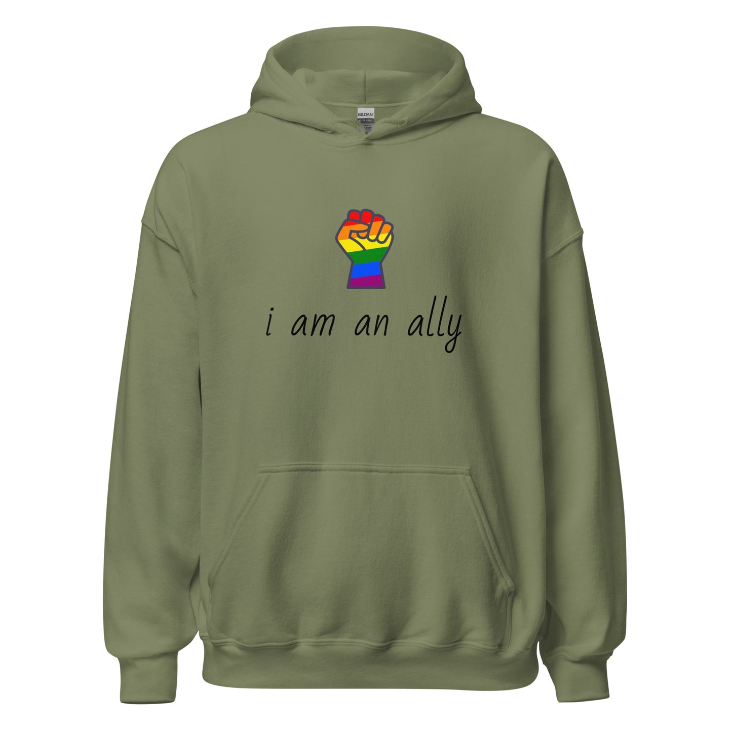 Unisex Heavy Blend Hoodie I am an Ally