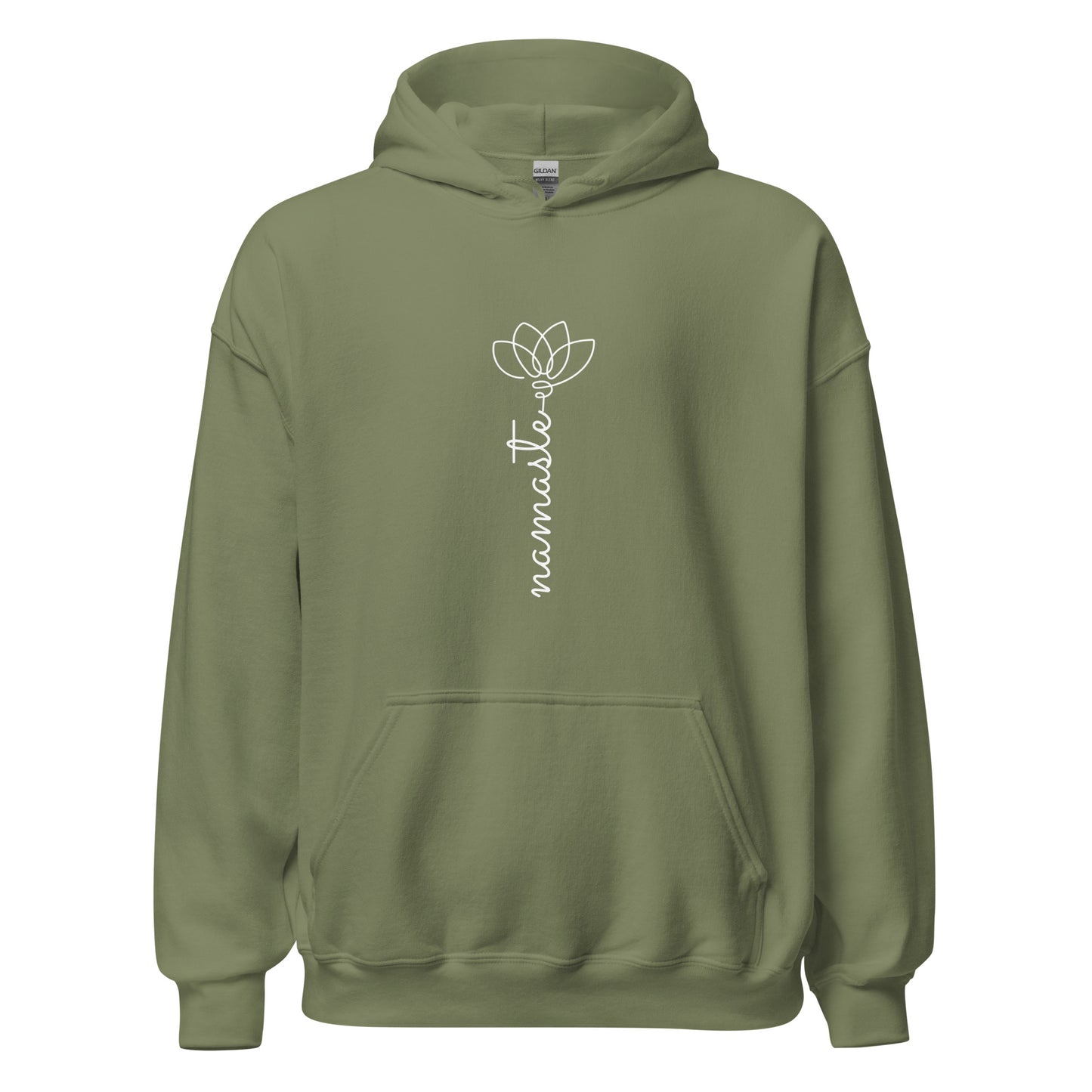 Unisex Heavy Blend Hoodie Namaste Lotus Line