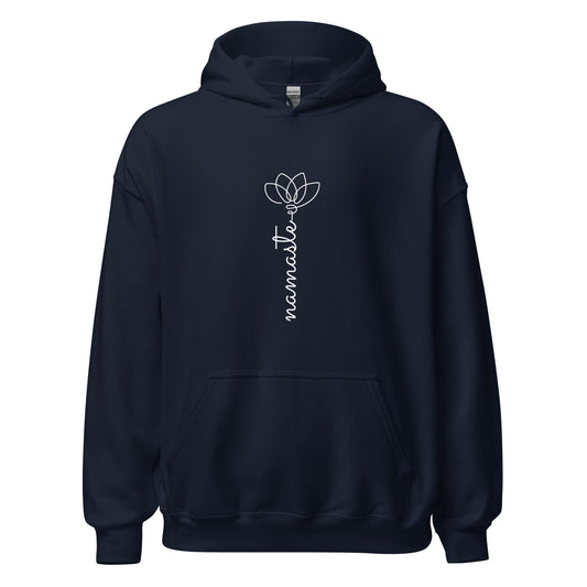 Unisex Heavy Blend Hoodie Namaste Lotus Line