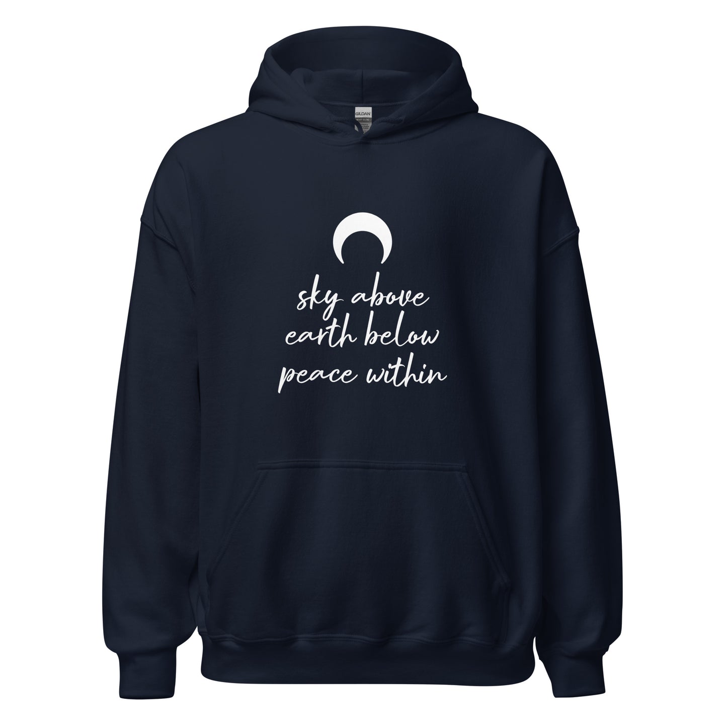 Unisex Heavy Blend Hoodie Crescent Moon Sky Above