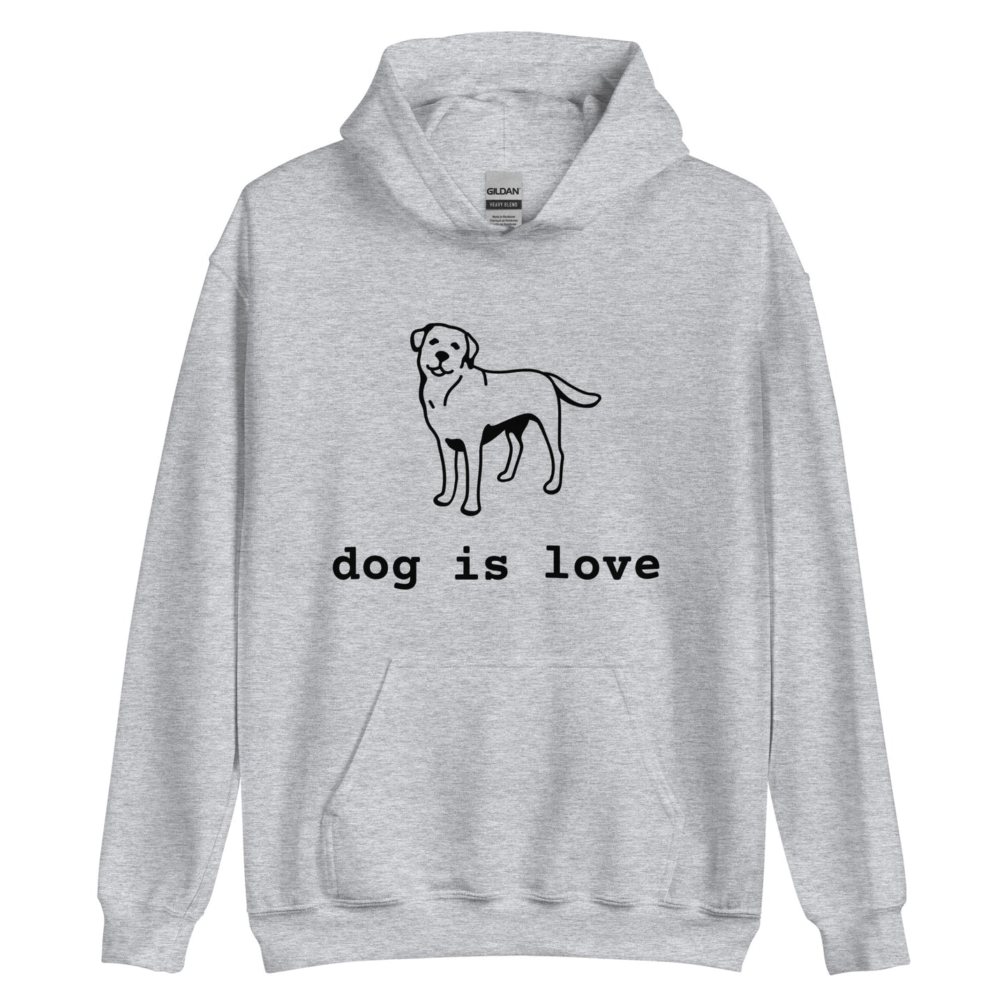 Unisex Hoodie Dog is Love