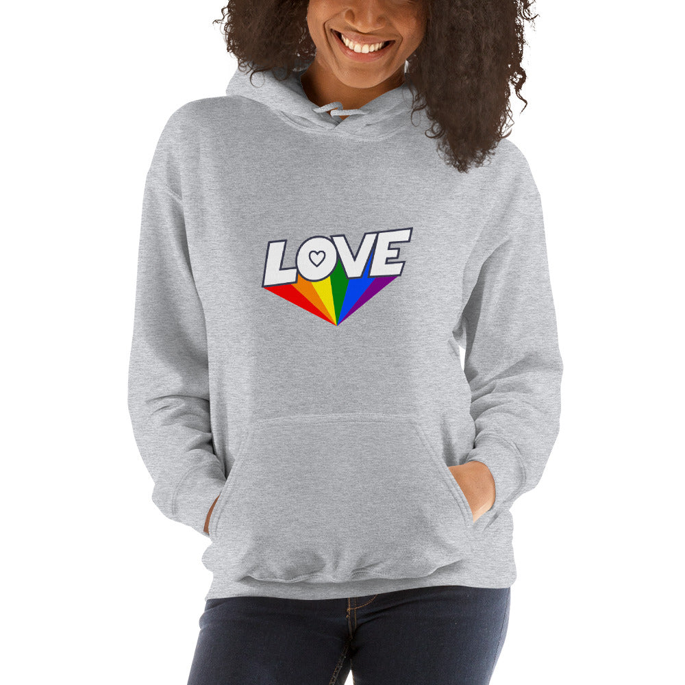 Unisex Heavy Blend Hoodie Love Rainbow Ray