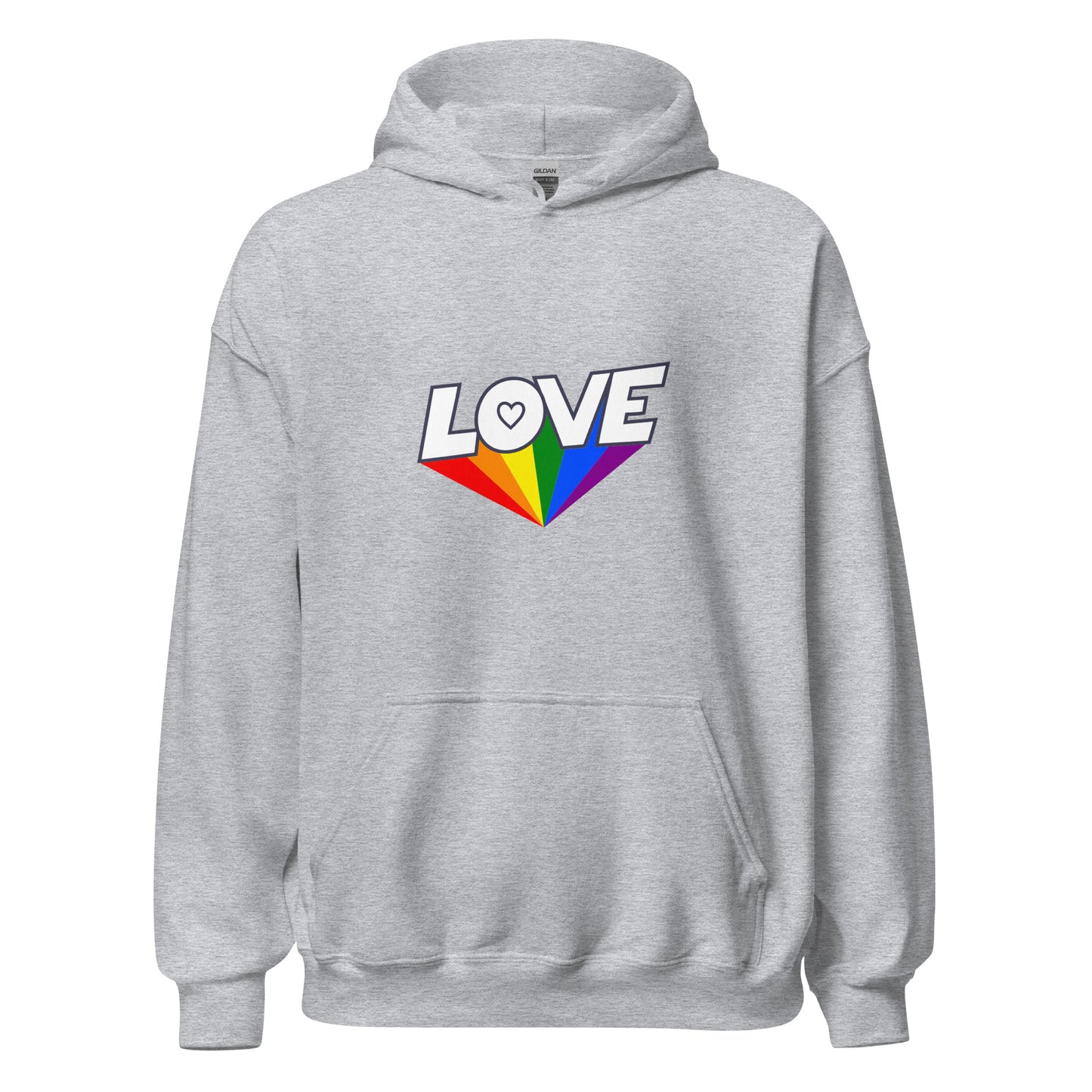 Unisex Heavy Blend Hoodie Love Rainbow Ray