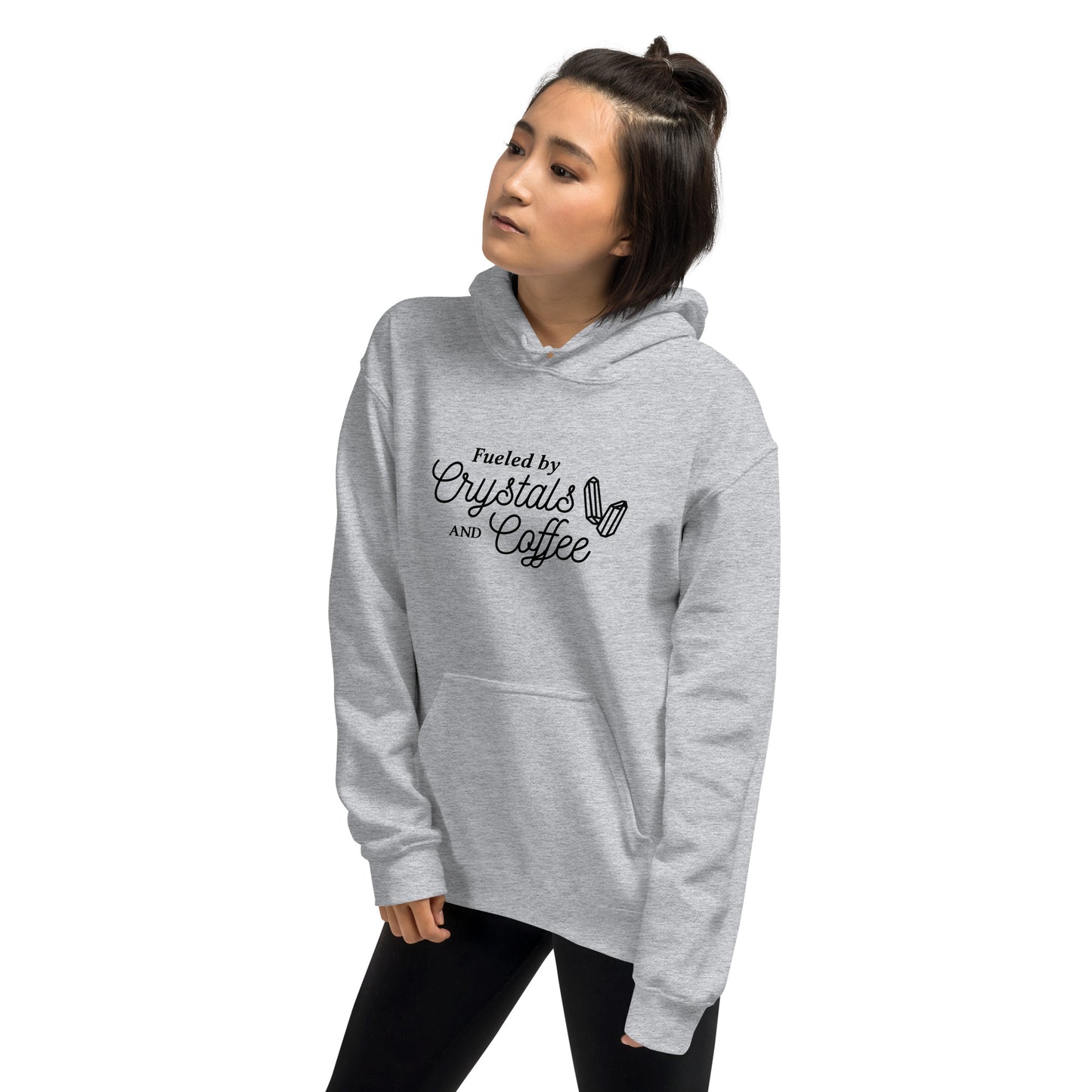 Unisex Heavy Weight Hoodie Crystals and Coffee