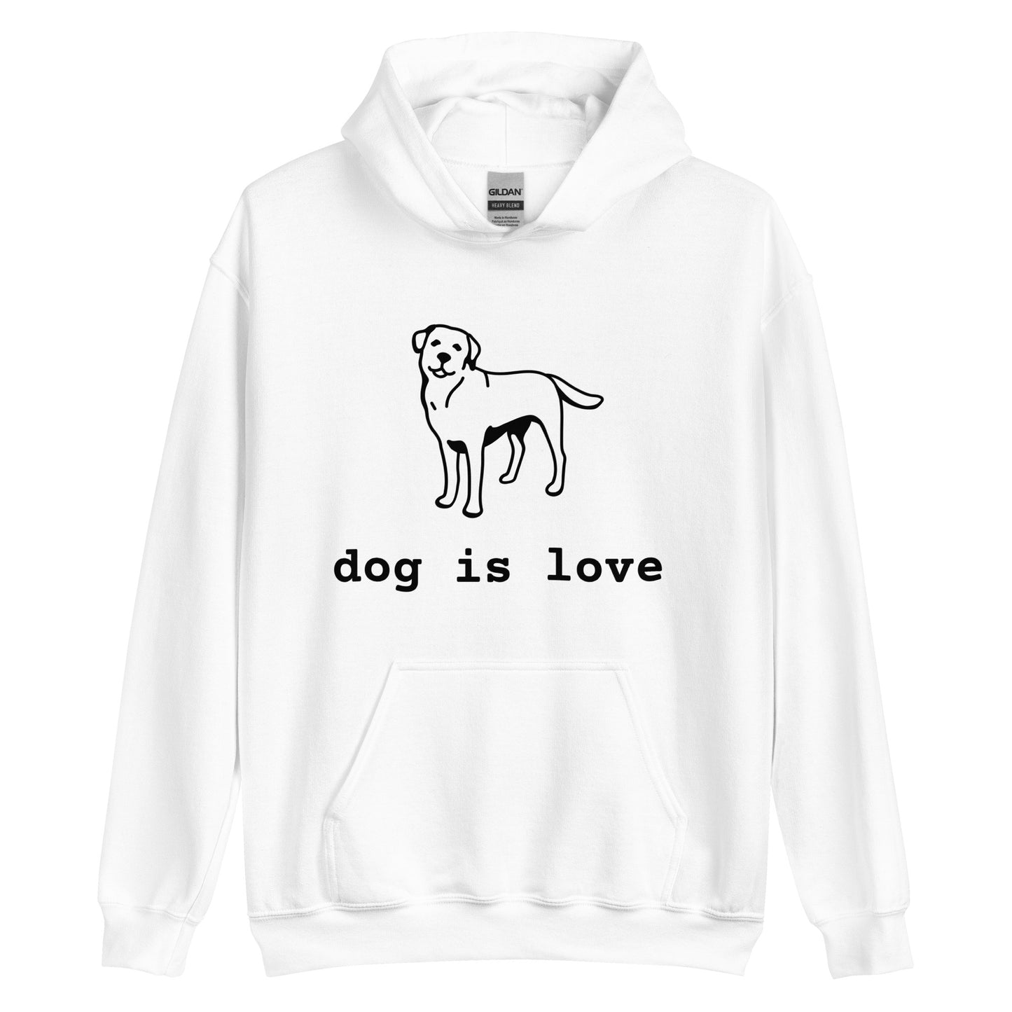 Unisex Hoodie Dog is Love