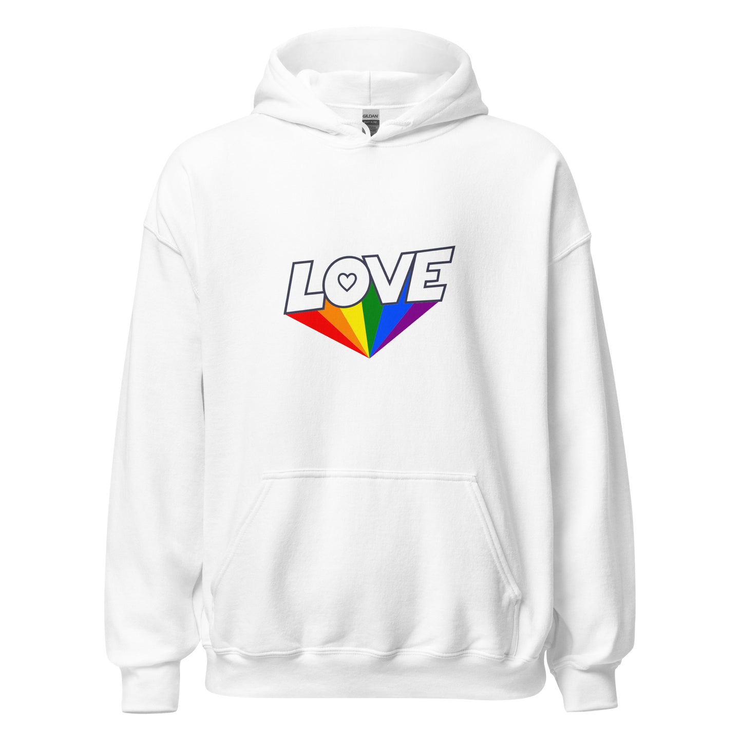 Unisex Heavy Blend Hoodie Love Rainbow Ray