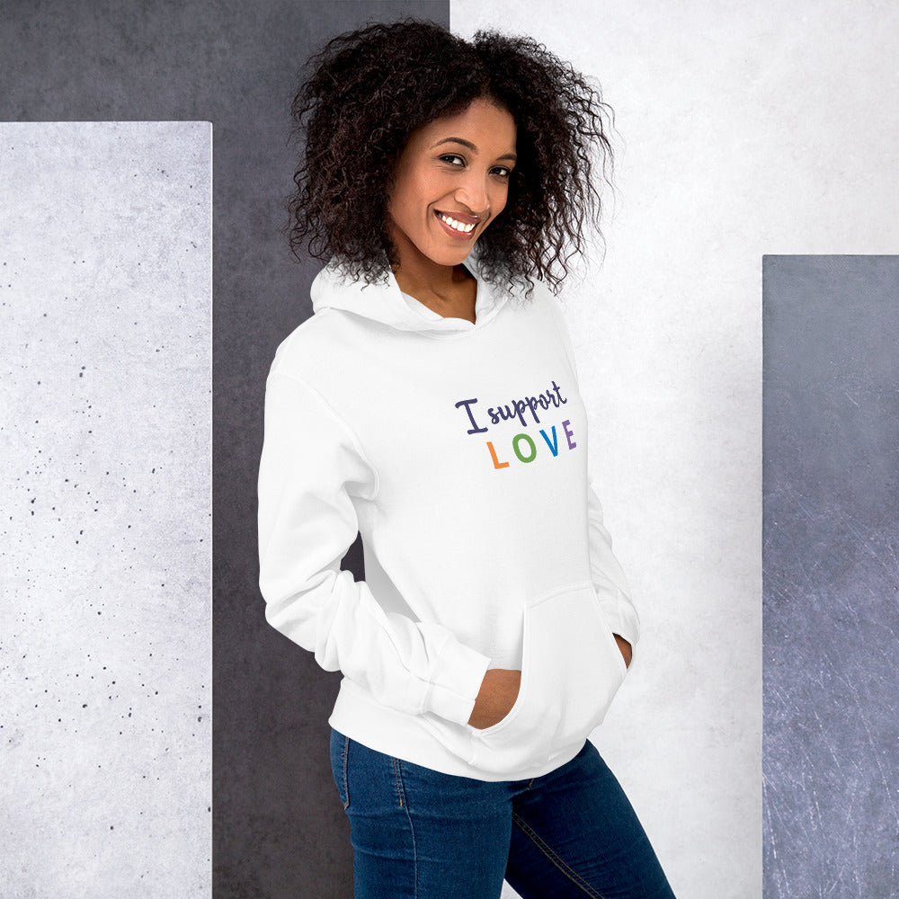 Unisex Heavy Blend Hoodie I Support Love