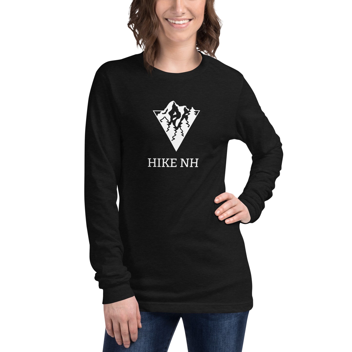 Unisex Long Sleeve Bella+Canvas Tee Hike NH