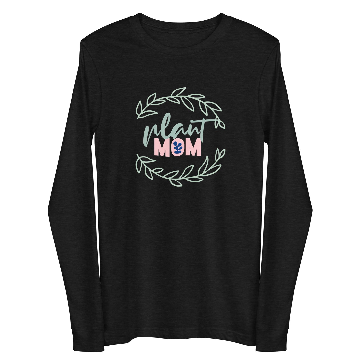 Unisex Long Sleeve Bella+Canvas Tee Plant Mom Wreath